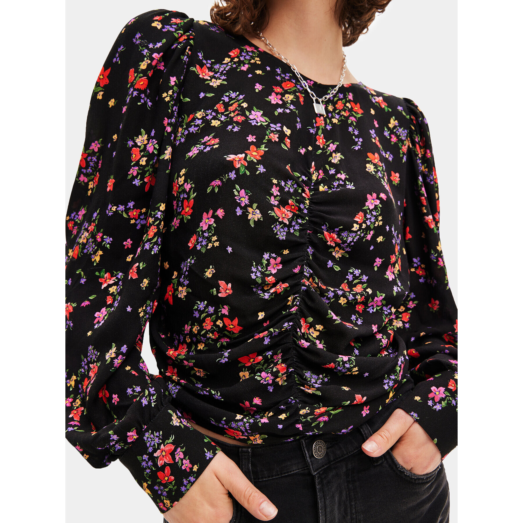 Desigual Bluză 23WWBW36 Negru Regular Fit - Pled.ro