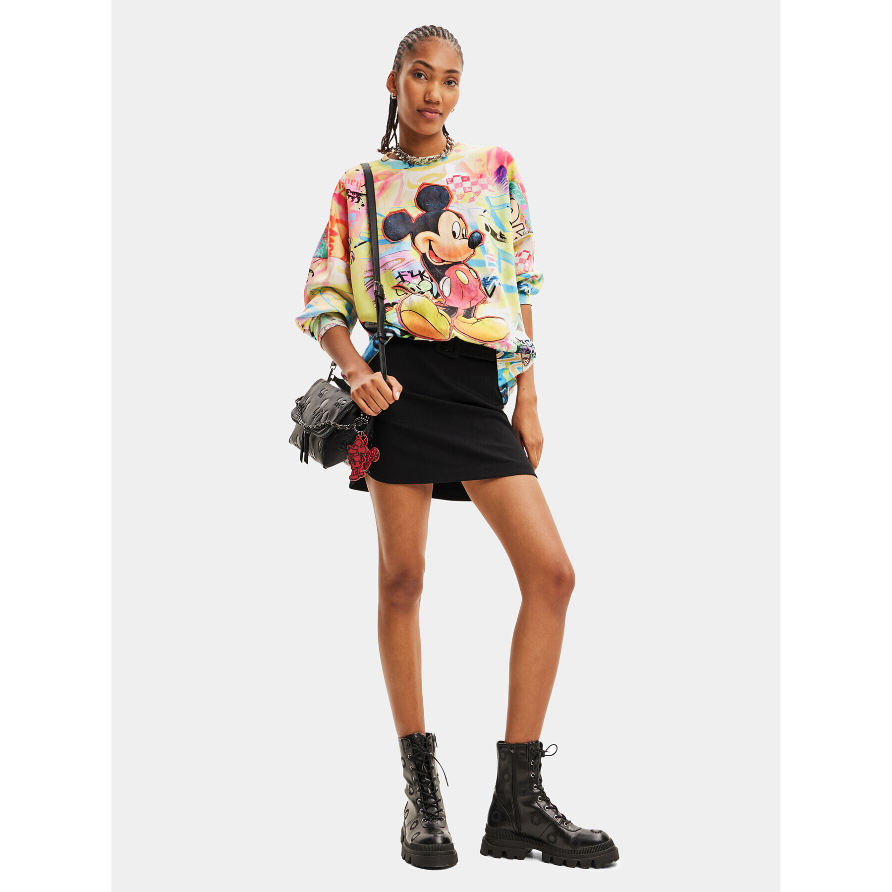 Desigual Bluză 23WWSK59 Colorat Oversize - Pled.ro