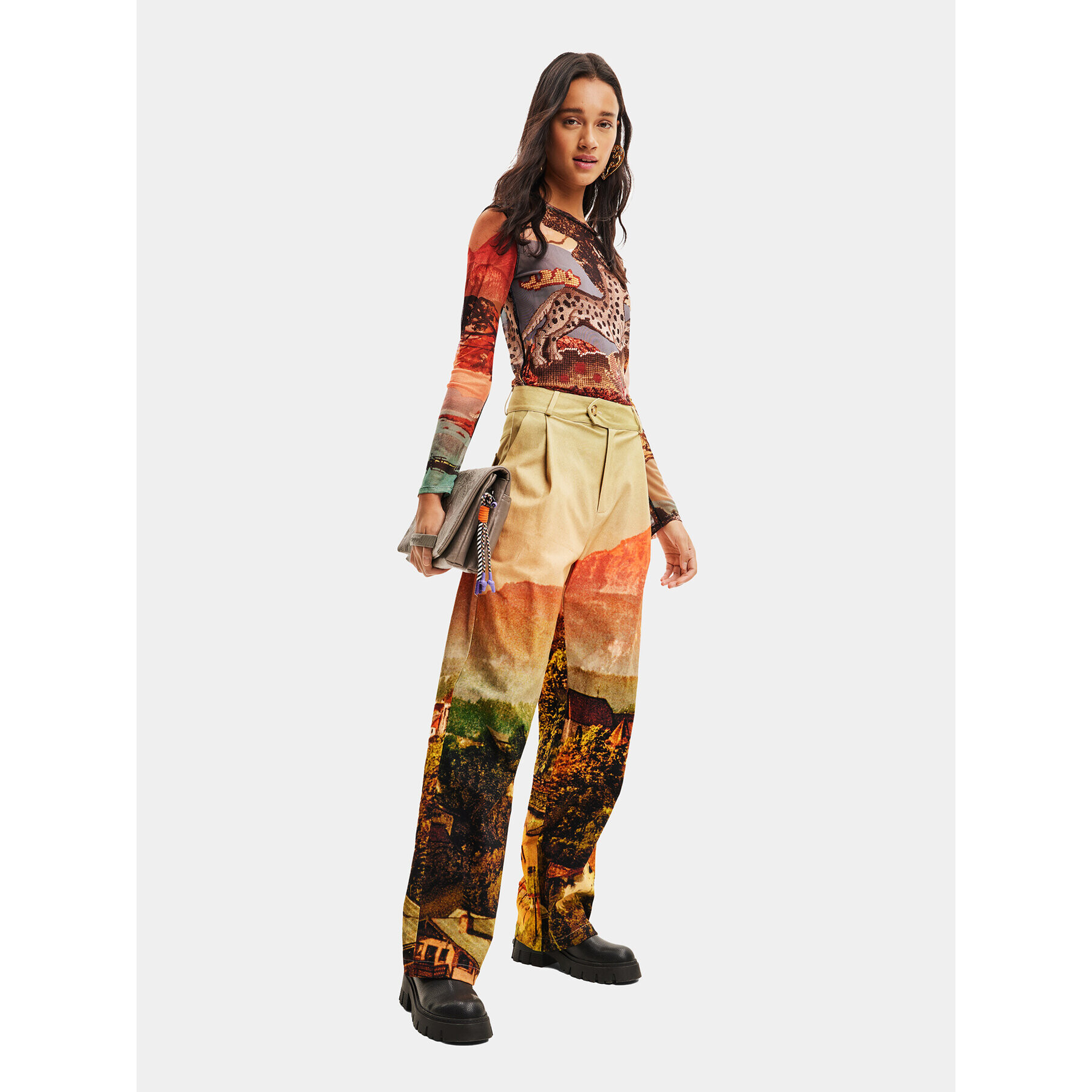 Desigual Bluză 23WWTKA5 Colorat Regular Fit - Pled.ro