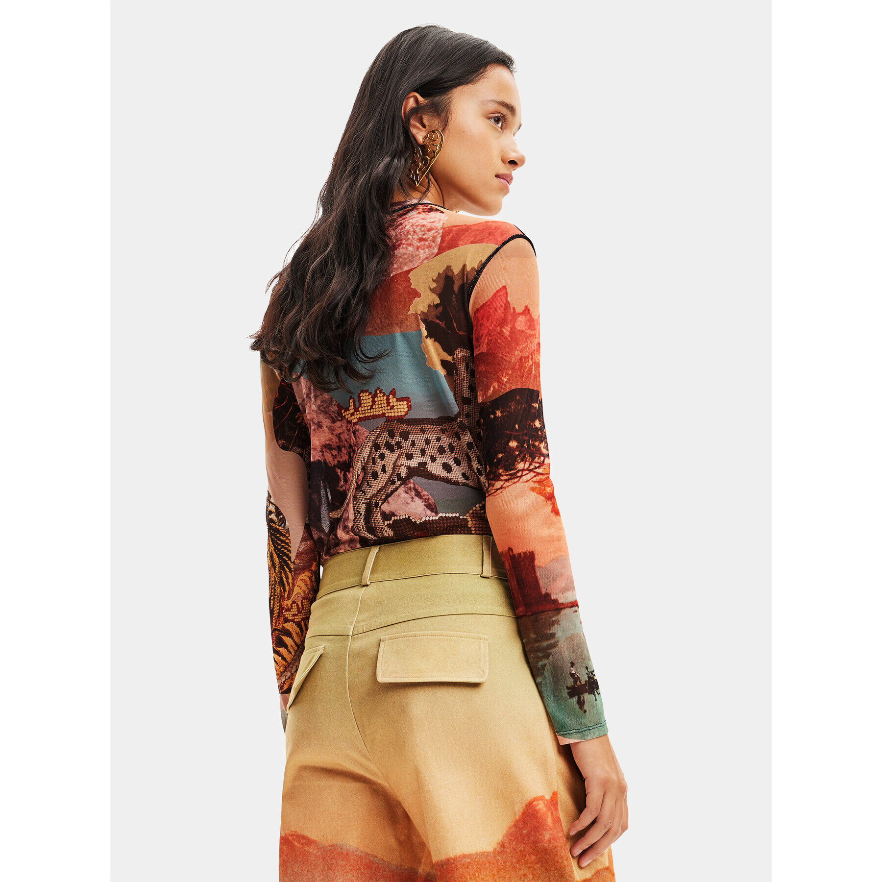 Desigual Bluză 23WWTKA5 Colorat Regular Fit - Pled.ro