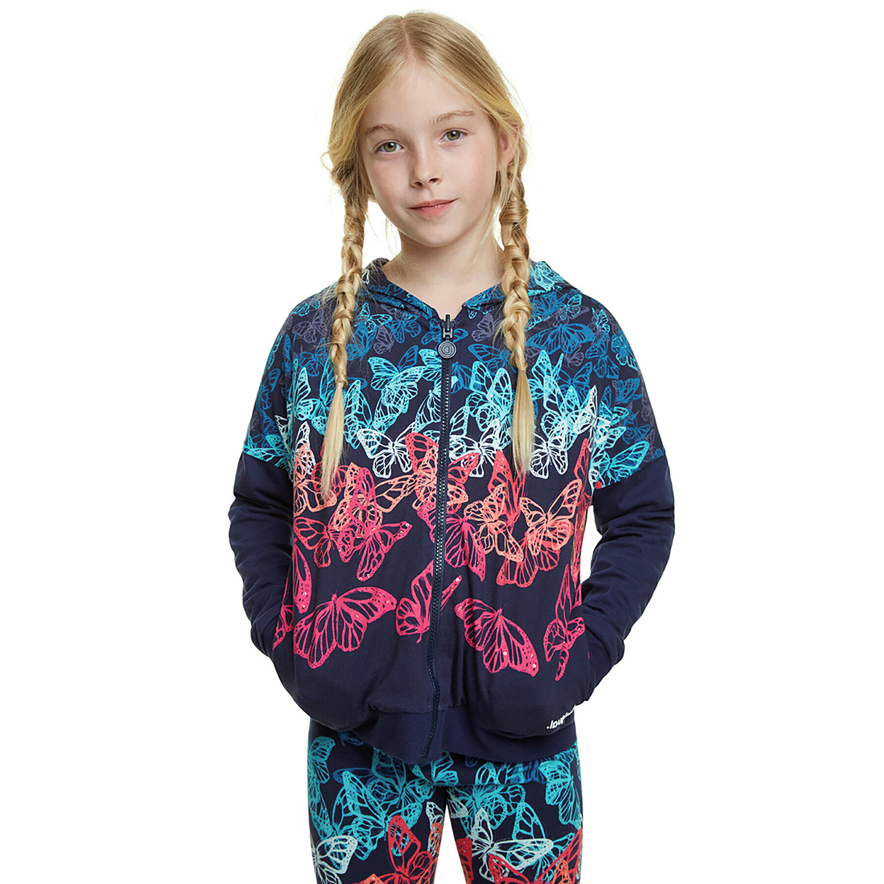 Desigual Bluză Carolina 20SGSK08 Bleumarin Regular Fit - Pled.ro