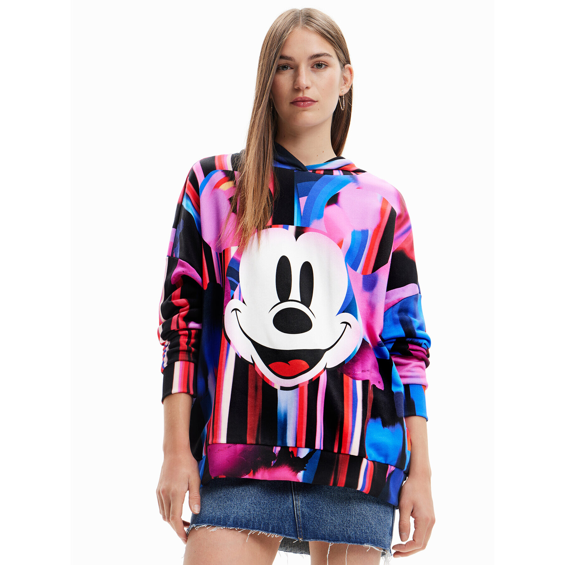 Desigual Bluză DISNEY Arty 23SWSK59 Colorat Oversize - Pled.ro