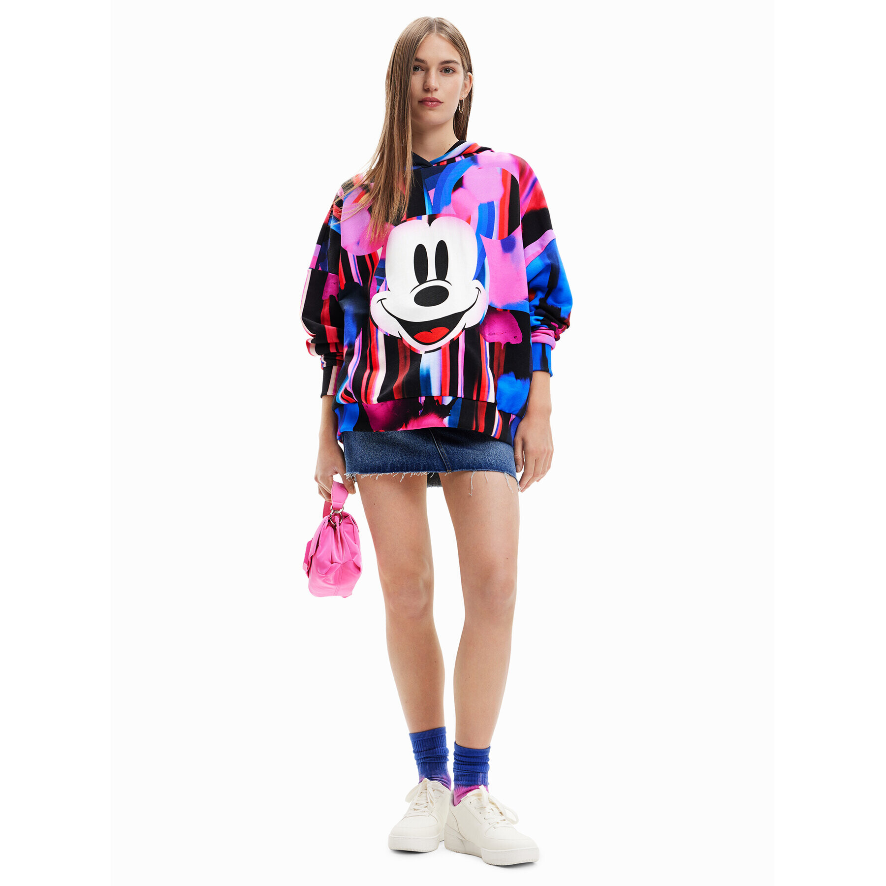 Desigual Bluză DISNEY Arty 23SWSK59 Colorat Oversize - Pled.ro