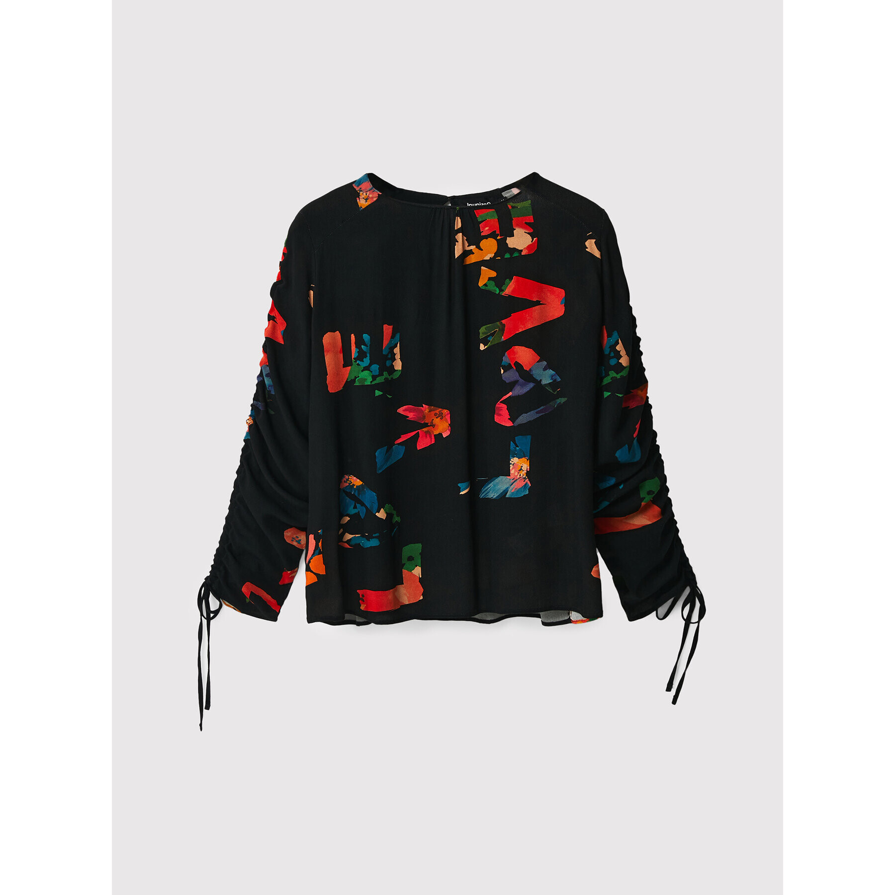 Desigual Bluză Graphic Love 22WWBW11 Negru Regular Fit - Pled.ro