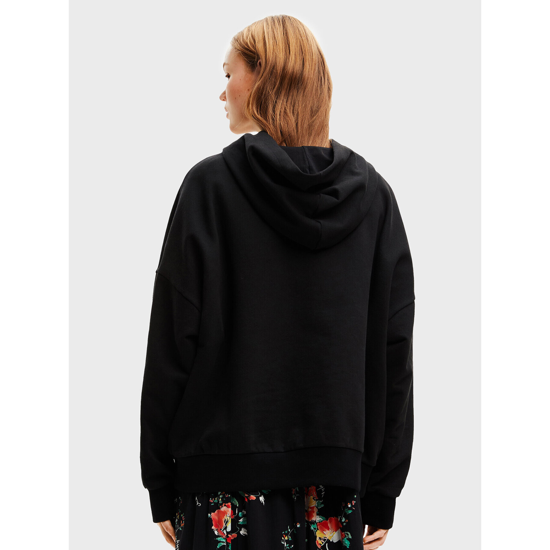 Desigual Bluză Irma 22WWSK43 Negru Oversize - Pled.ro