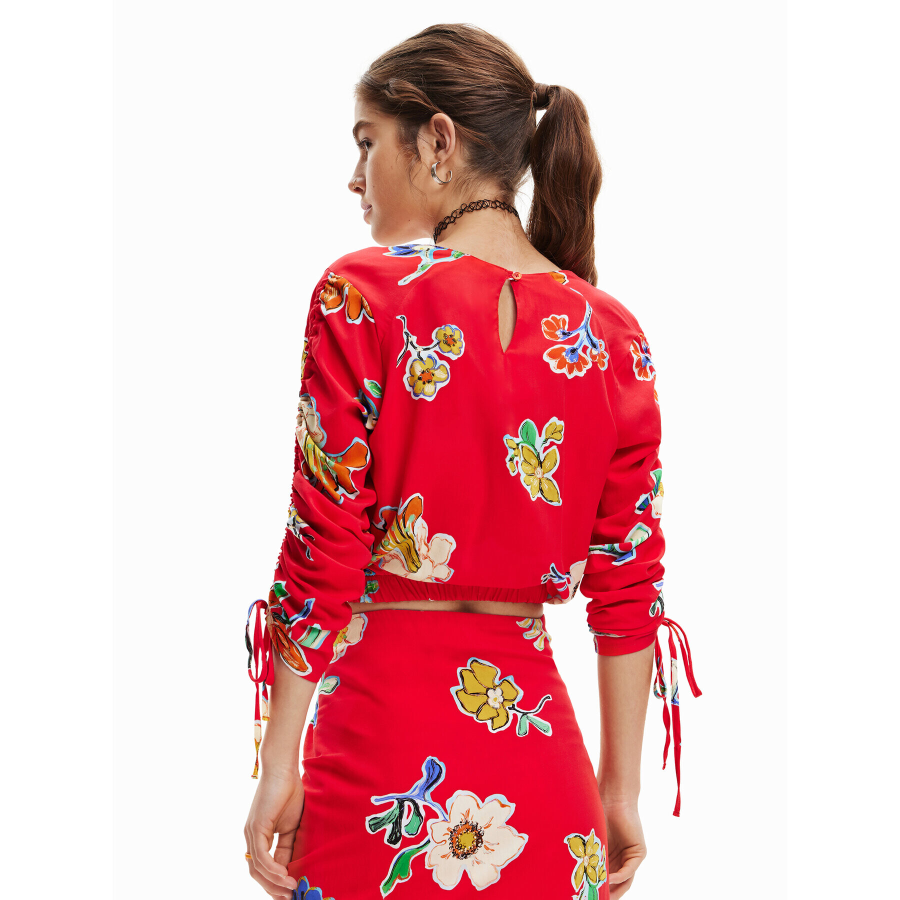 Desigual Bluză Landi 23SWBW25 Roșu Regular Fit - Pled.ro