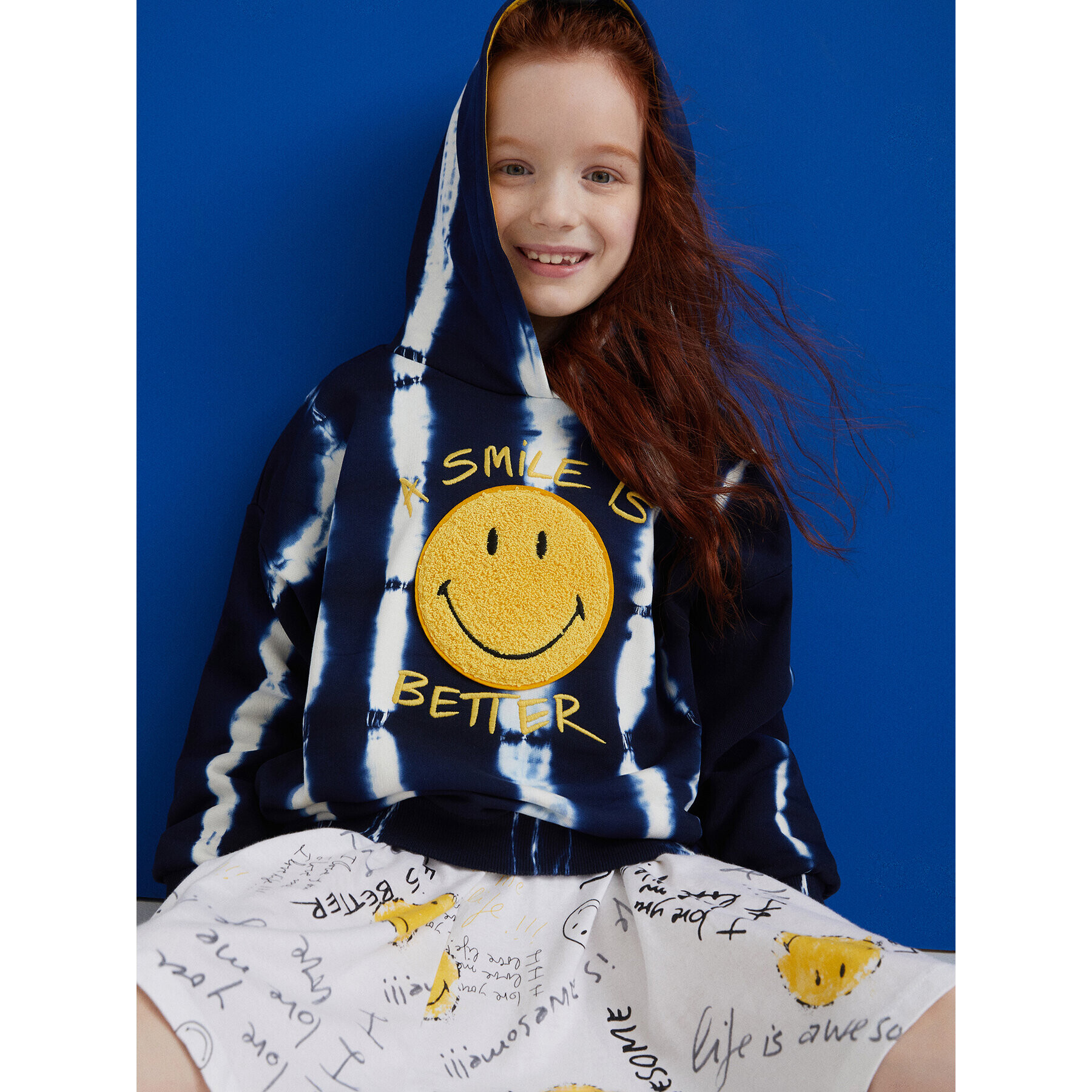 Desigual Bluză SMILEY Forcis 22SBSK04 Bleumarin Regular Fit - Pled.ro