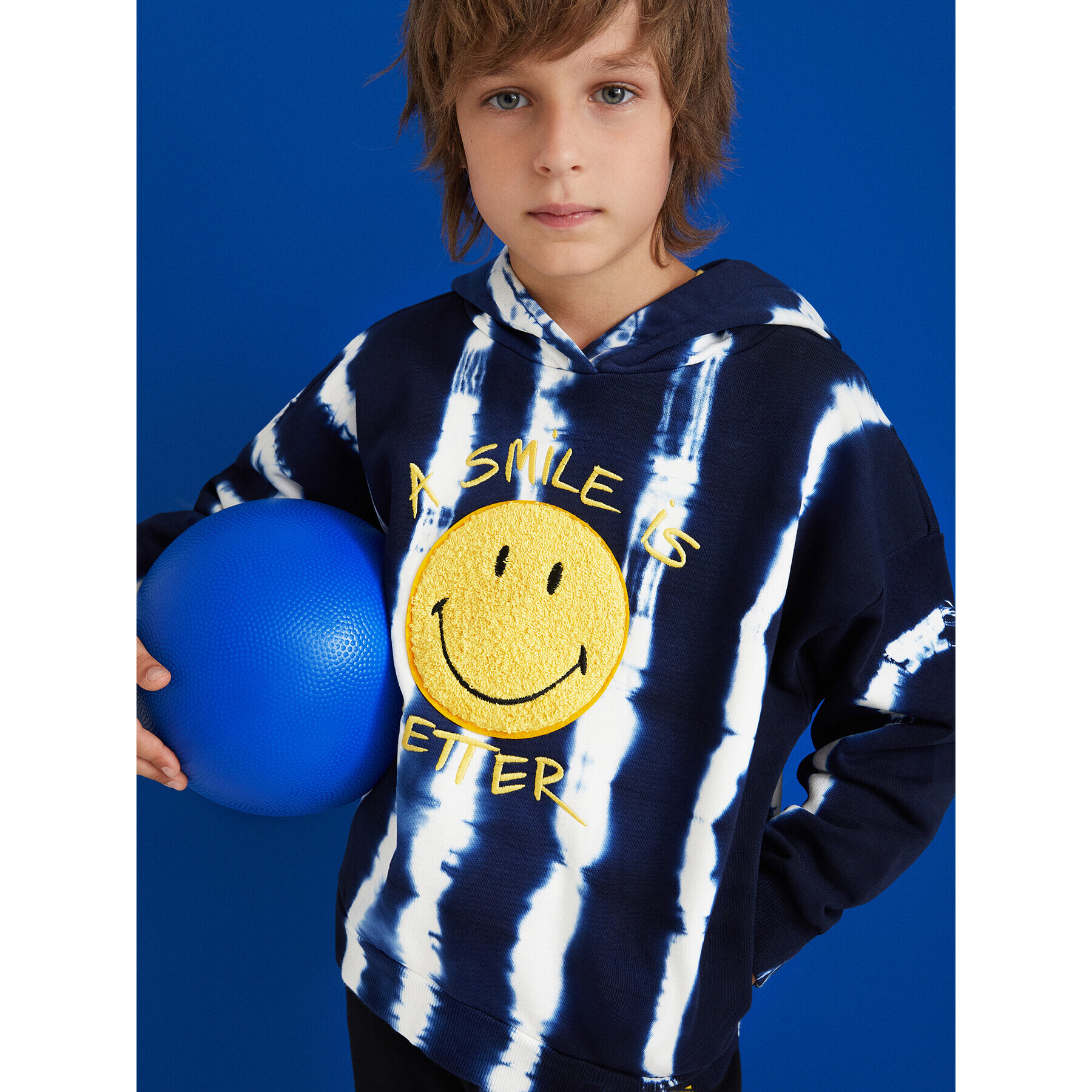 Desigual Bluză SMILEY Forcis 22SBSK04 Bleumarin Regular Fit - Pled.ro