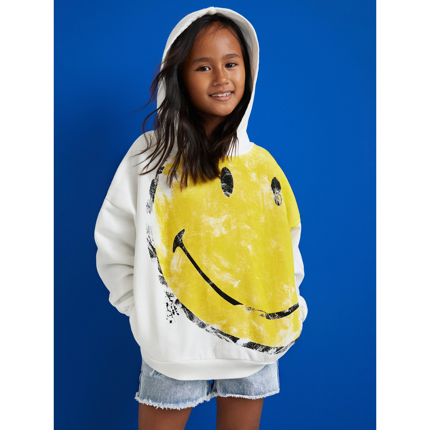 Desigual Bluză SMILEY Hercules 22SGSK10 Bej Regular Fit - Pled.ro