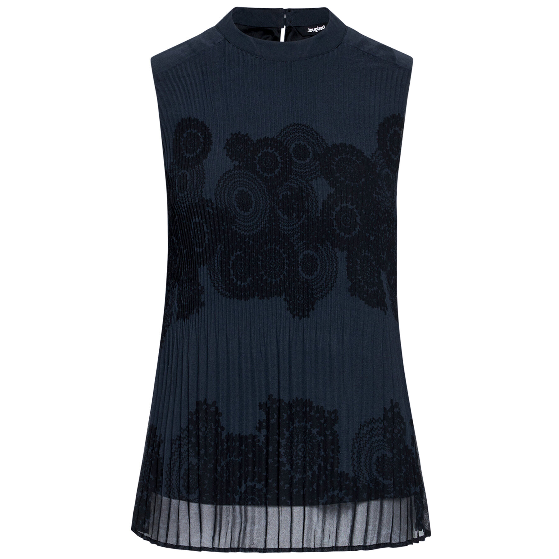 Desigual Bluză Viena 21SWBW36 Bleumarin Regular Fit - Pled.ro