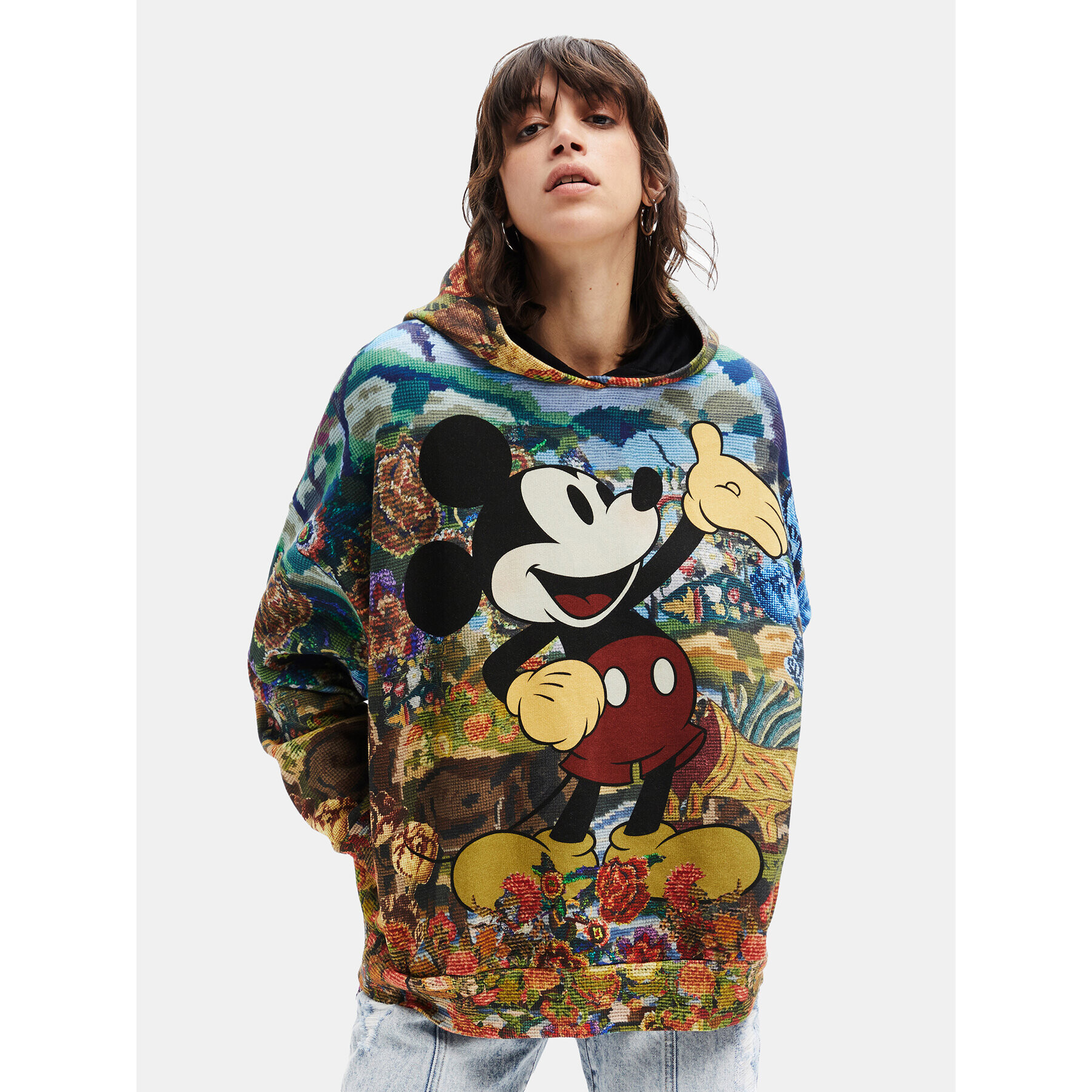 Desigual Bluză DISNEY Happy 22WWSK16 Colorat Relaxed Fit - Pled.ro