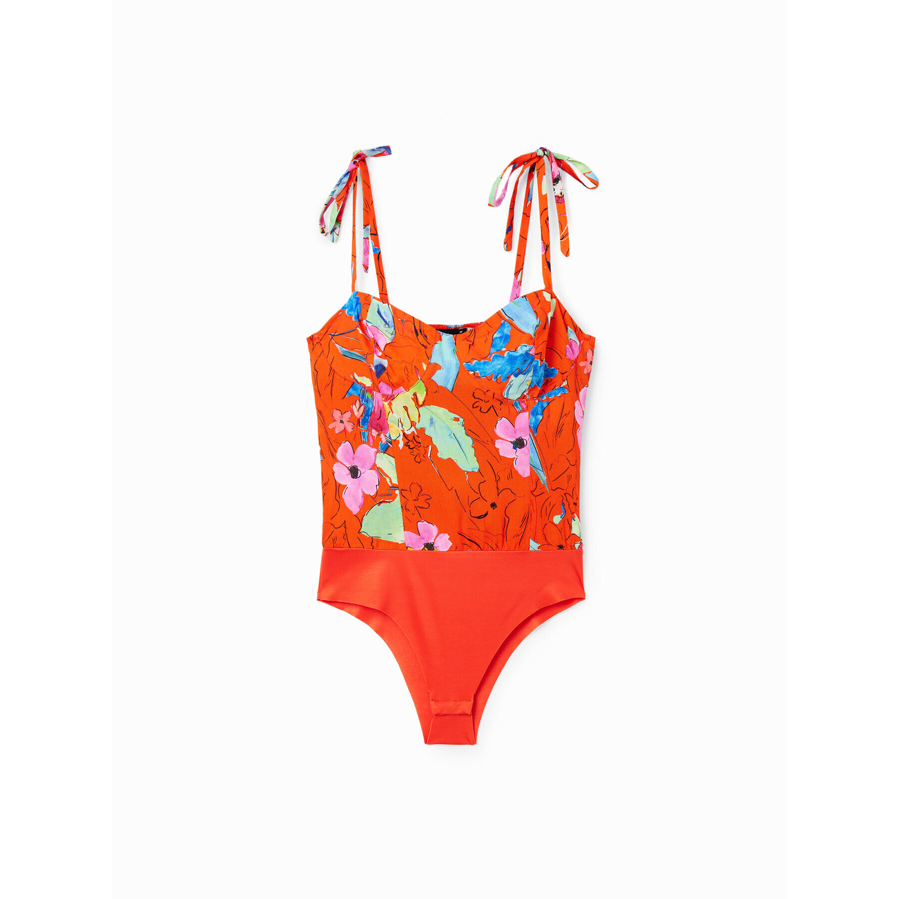 Desigual Body 23SWQW06 Portocaliu Slim Fit - Pled.ro