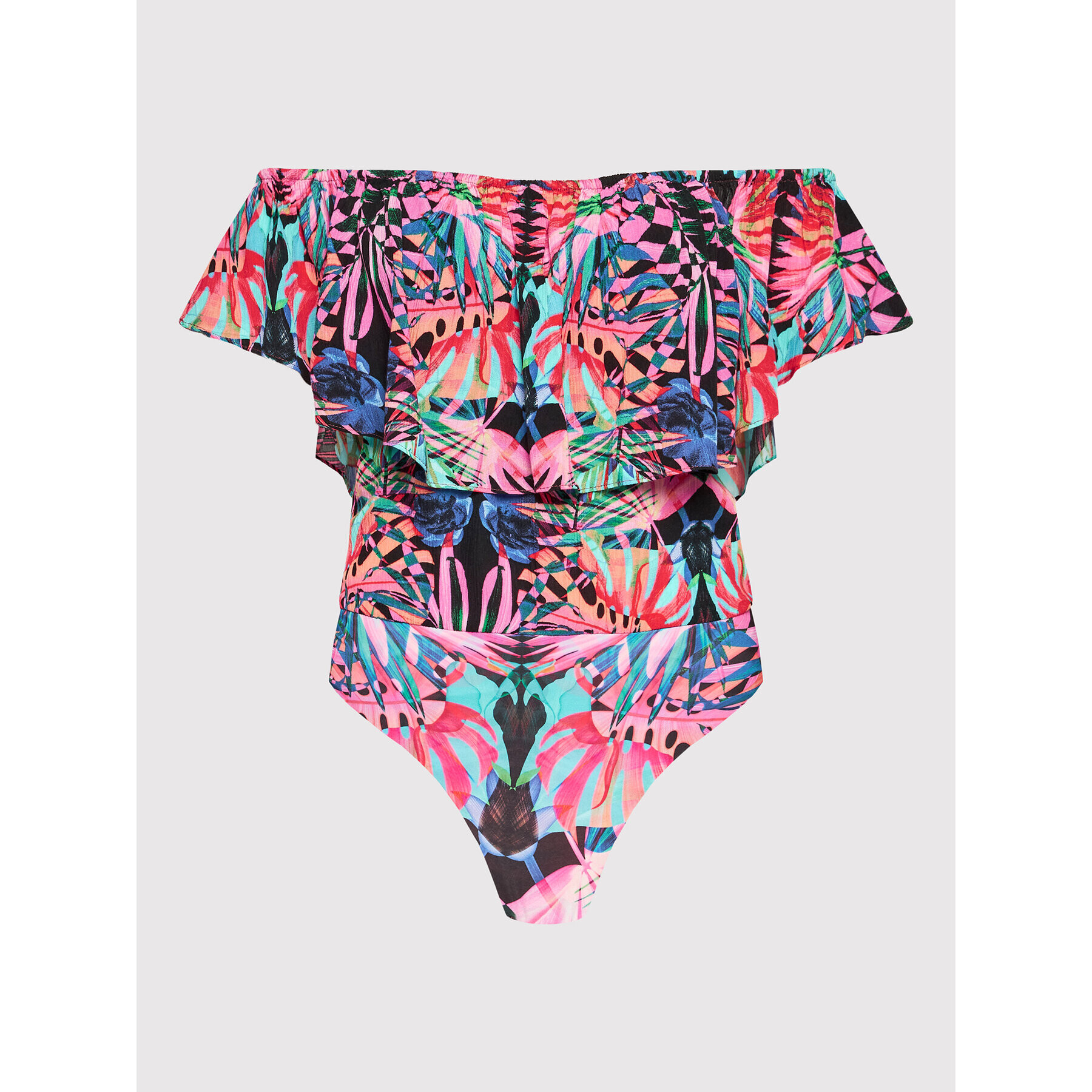 Desigual Body Poppy 22SWBW33 Colorat Slim Fit - Pled.ro