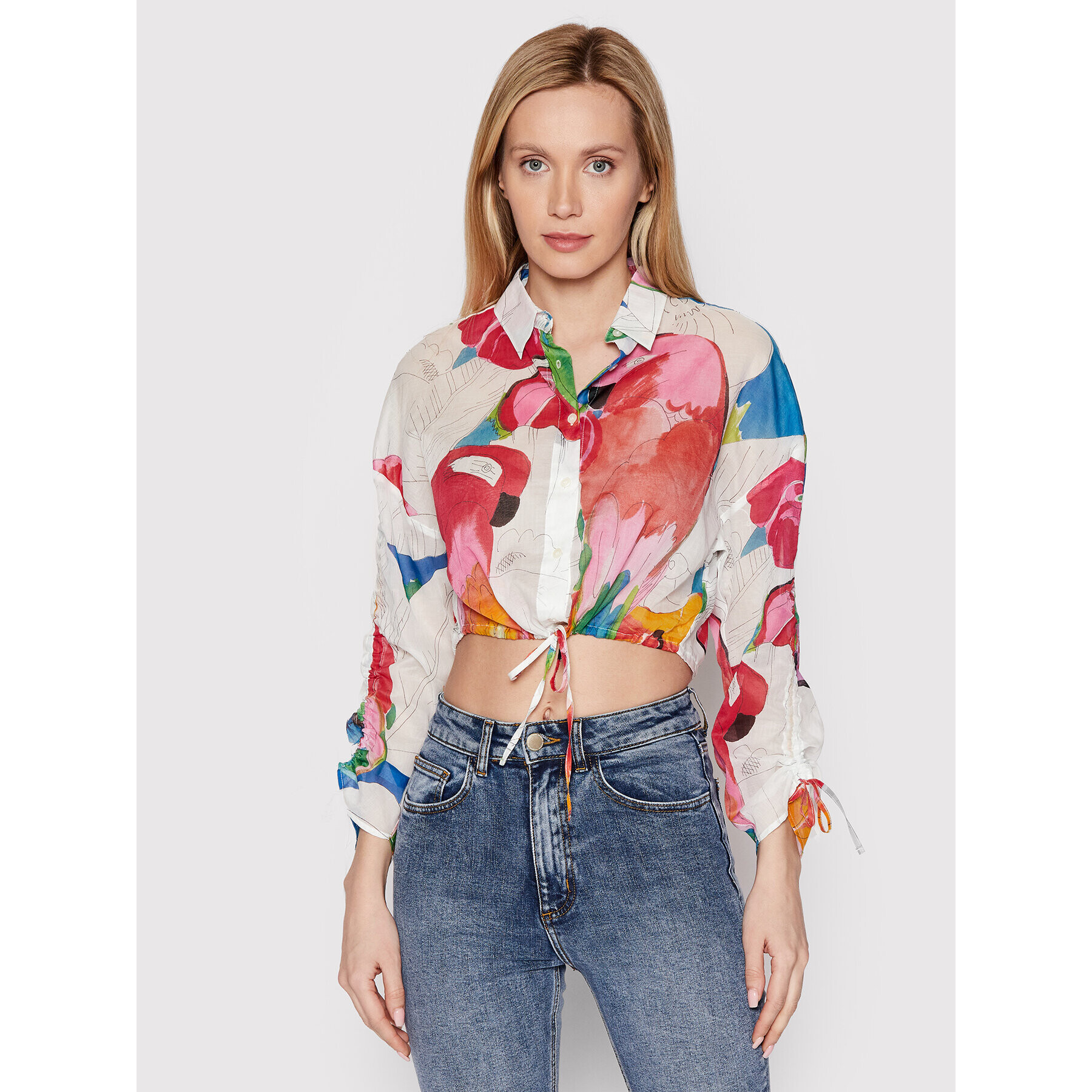 Desigual Cămașă Kailua 22SWCW23 Colorat Regular Fit - Pled.ro