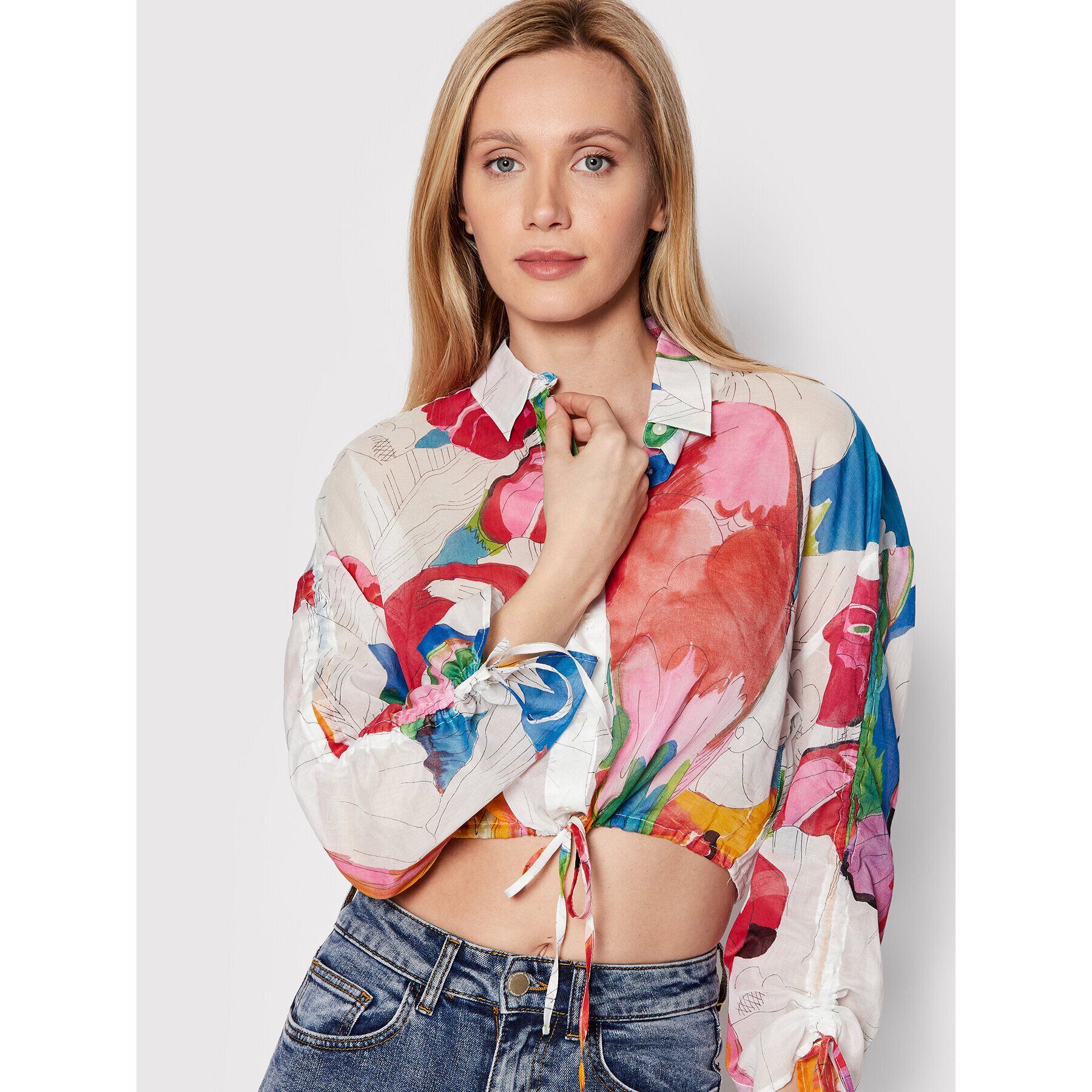 Desigual Cămașă Kailua 22SWCW23 Colorat Regular Fit - Pled.ro