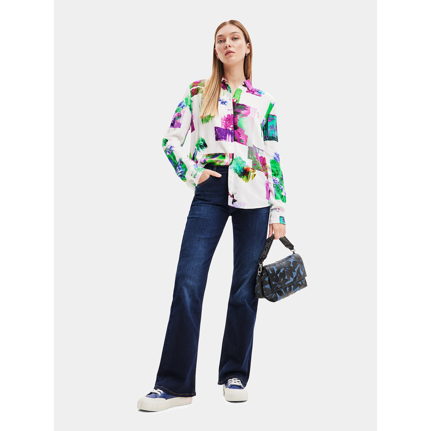 Desigual Cămașă 23WWCW20 Alb Regular Fit - Pled.ro