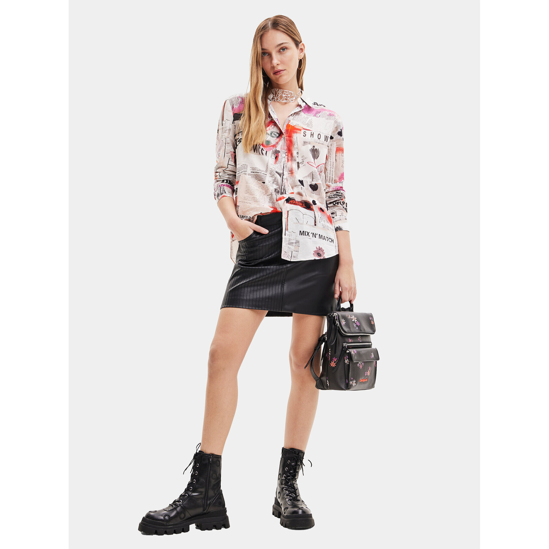 Desigual Cămașă 23WWCW21 Alb Regular Fit - Pled.ro