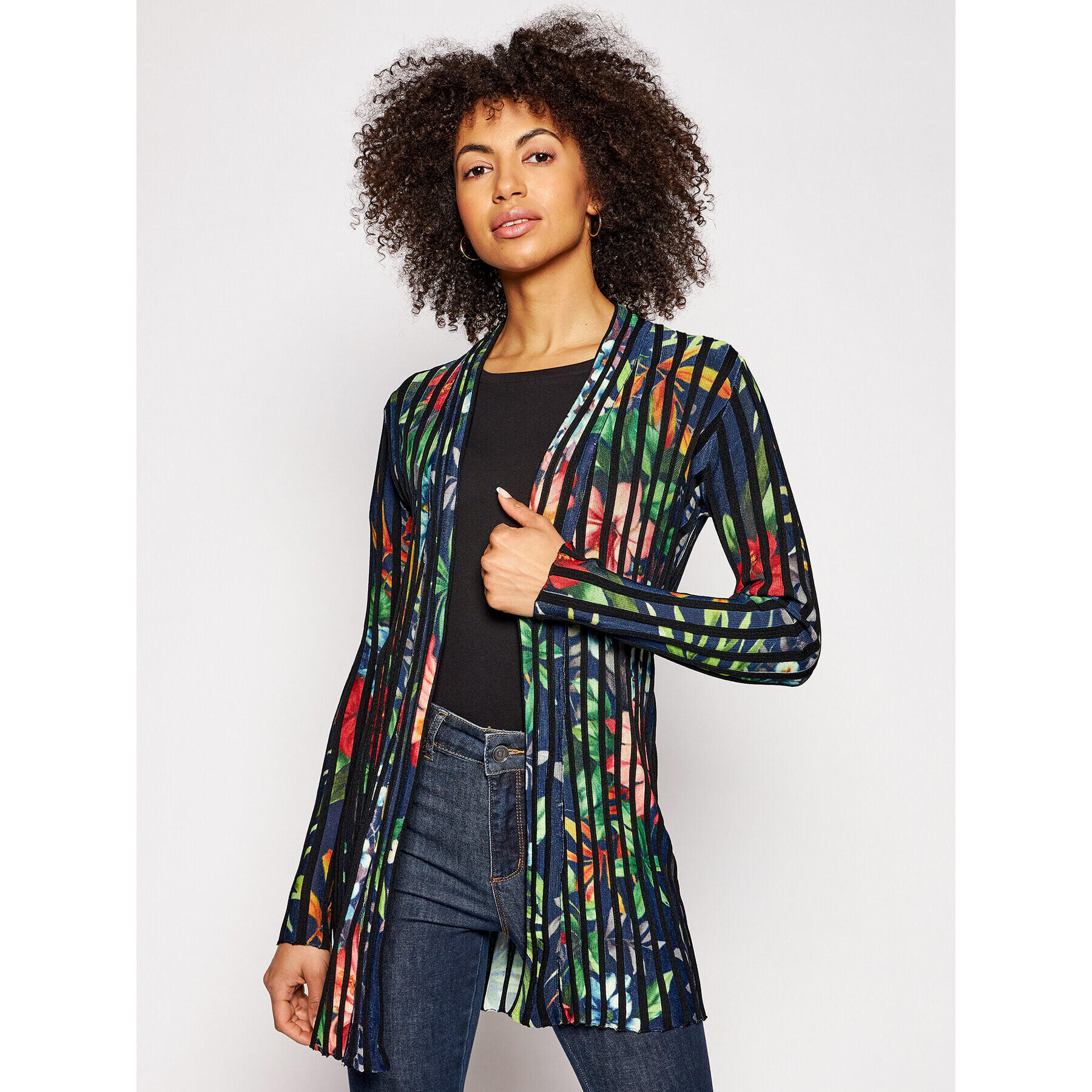 Desigual Cardigan Namur 21SWJF07 Colorat Regular Fit - Pled.ro