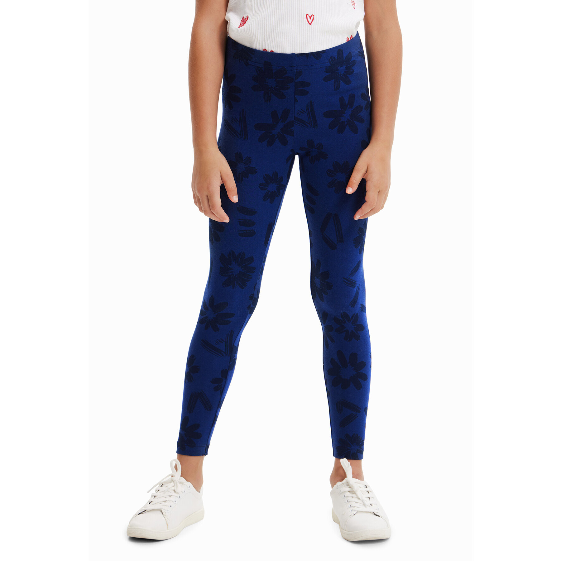 Desigual Colanți 23SGKK01 Bleumarin Slim Fit - Pled.ro