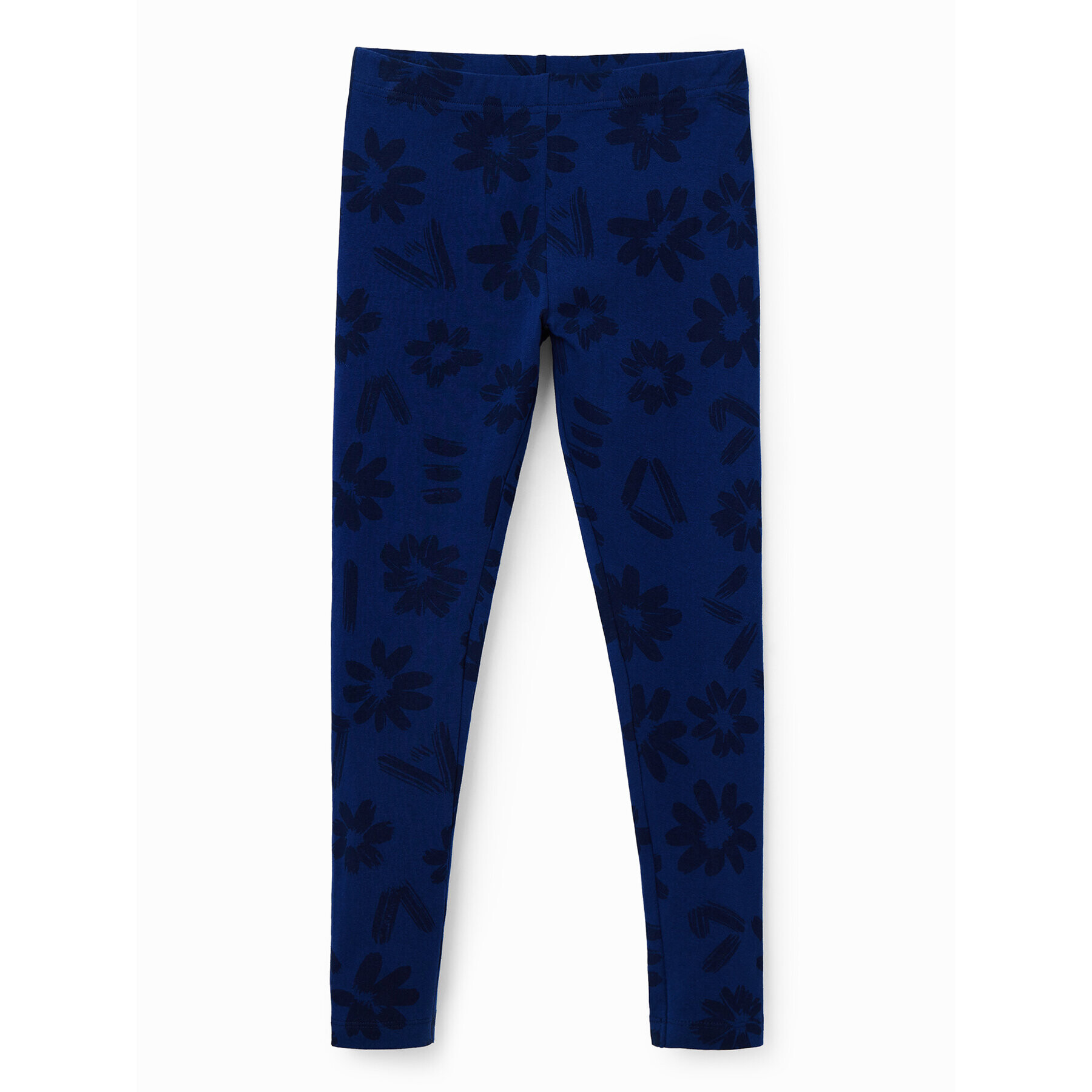 Desigual Colanți 23SGKK01 Bleumarin Slim Fit - Pled.ro