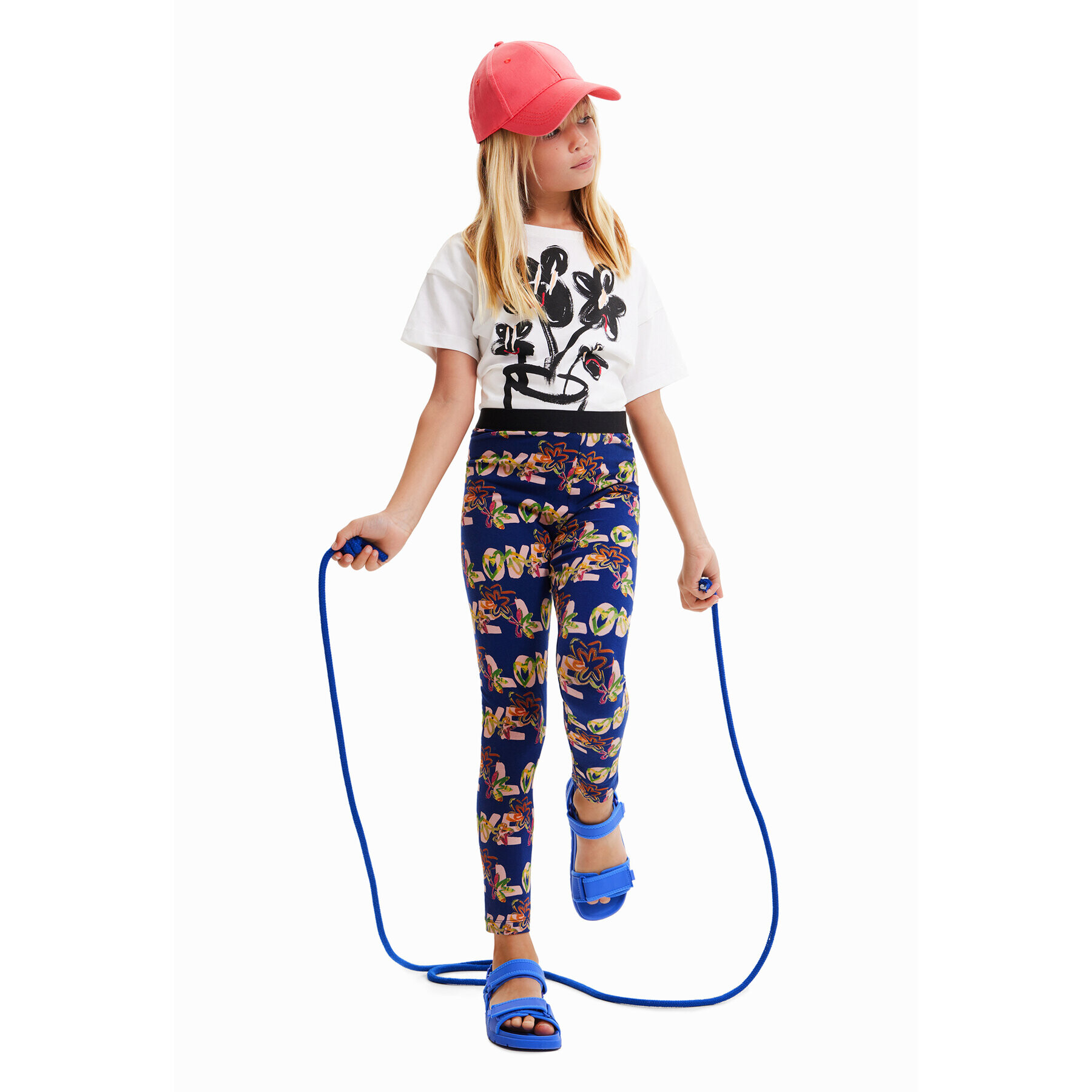 Desigual Colanți 23SGKK03 Bleumarin Slim Fit - Pled.ro