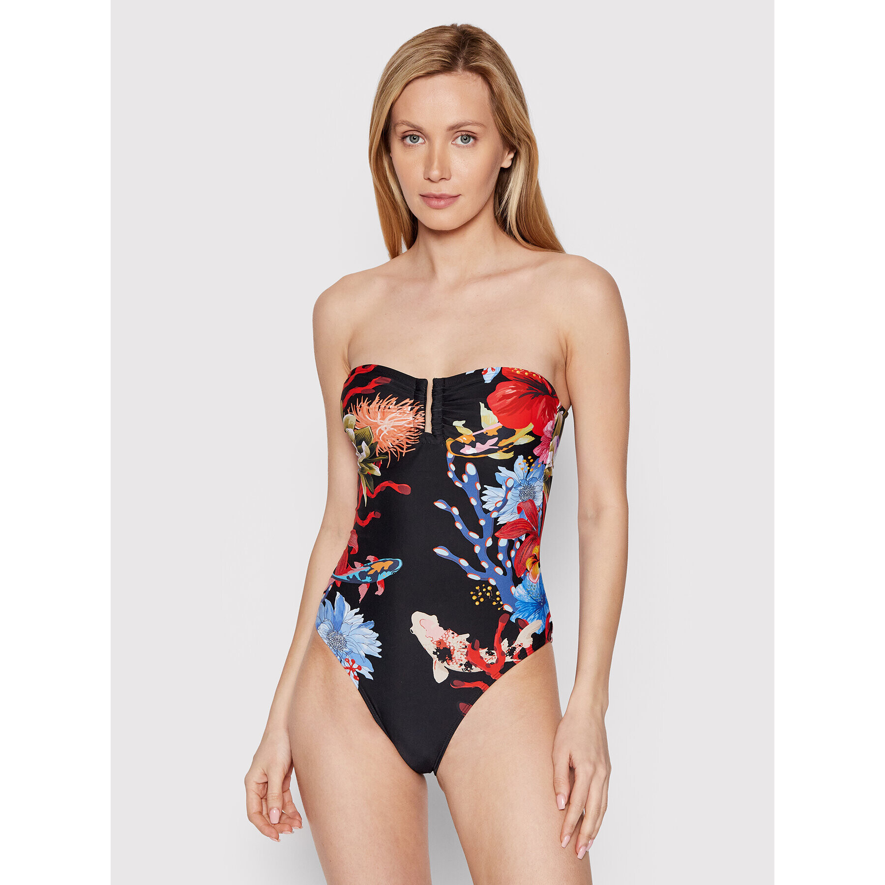 Desigual Costum de baie Aurora 22SWMK15 Negru - Pled.ro