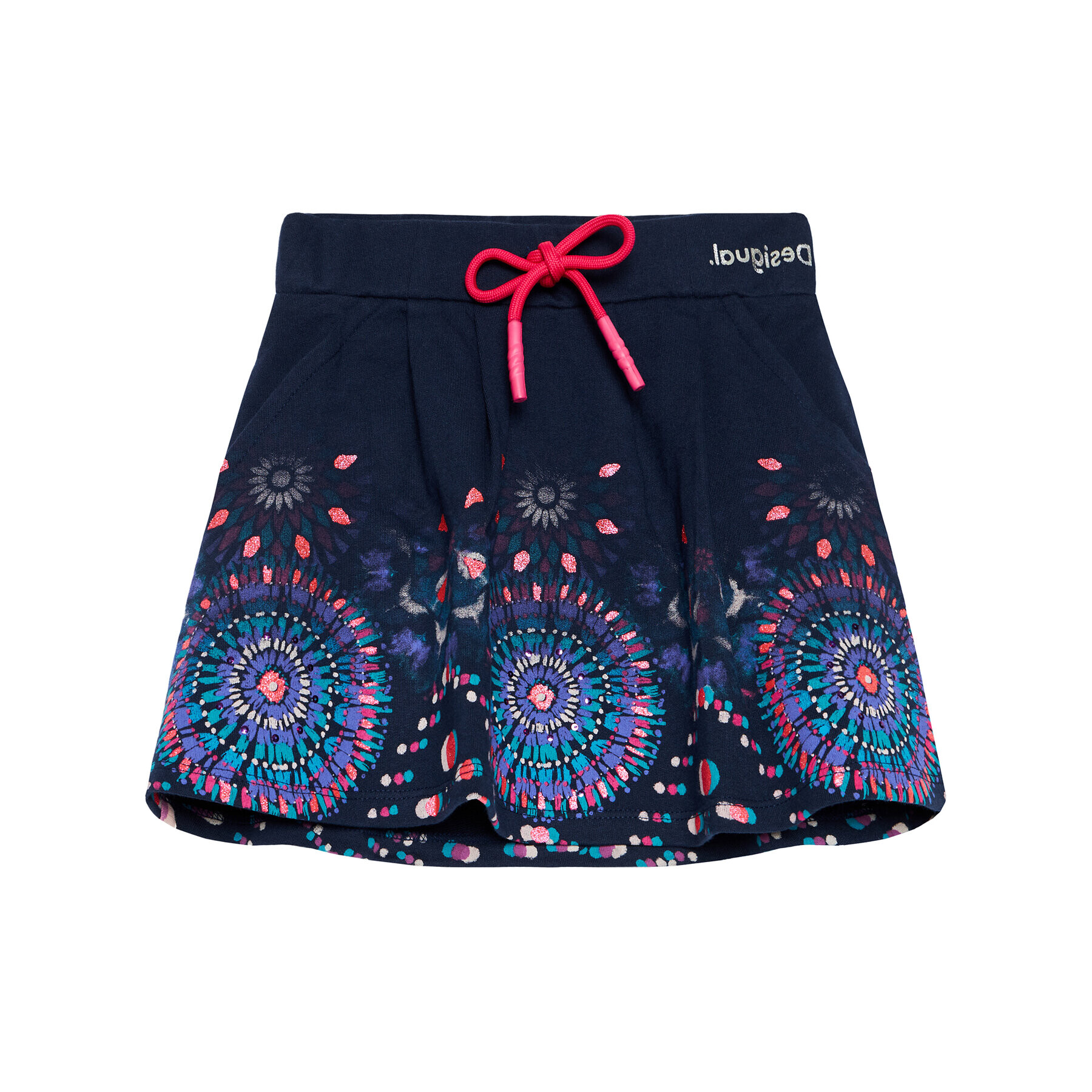 Desigual Fustă Cajal 21SGFK03 Bleumarin Regular Fit - Pled.ro