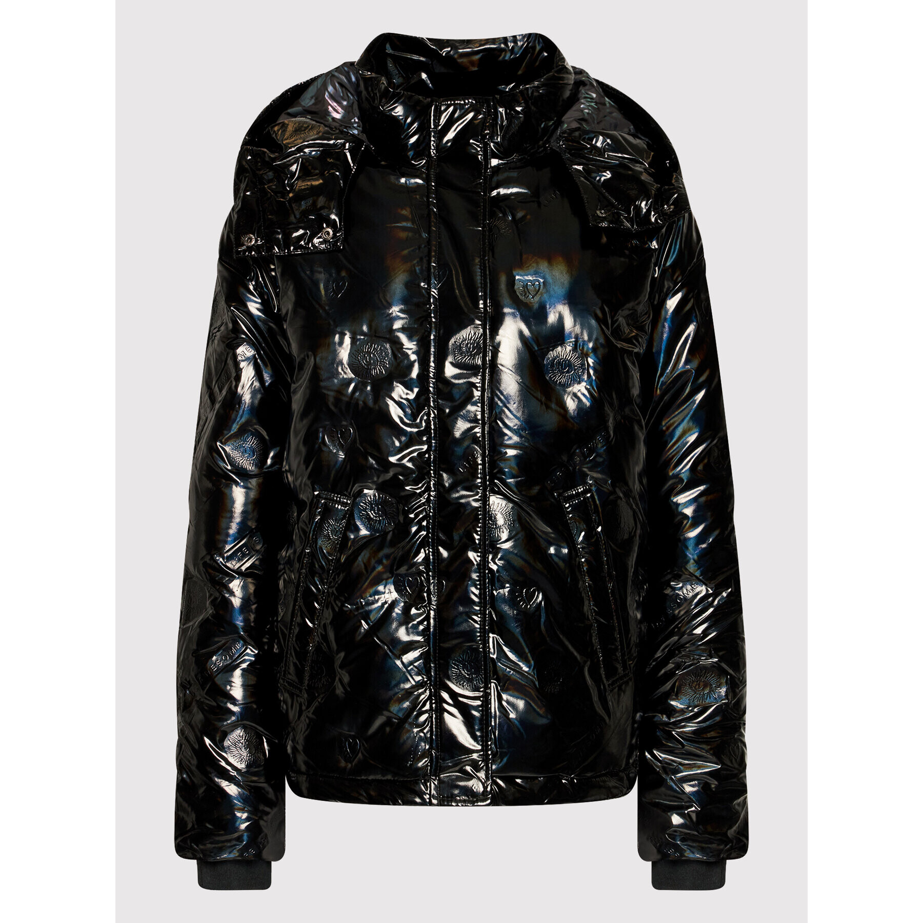 Desigual Geacă din puf Sunlion 21WWEWBE Negru Oversize - Pled.ro