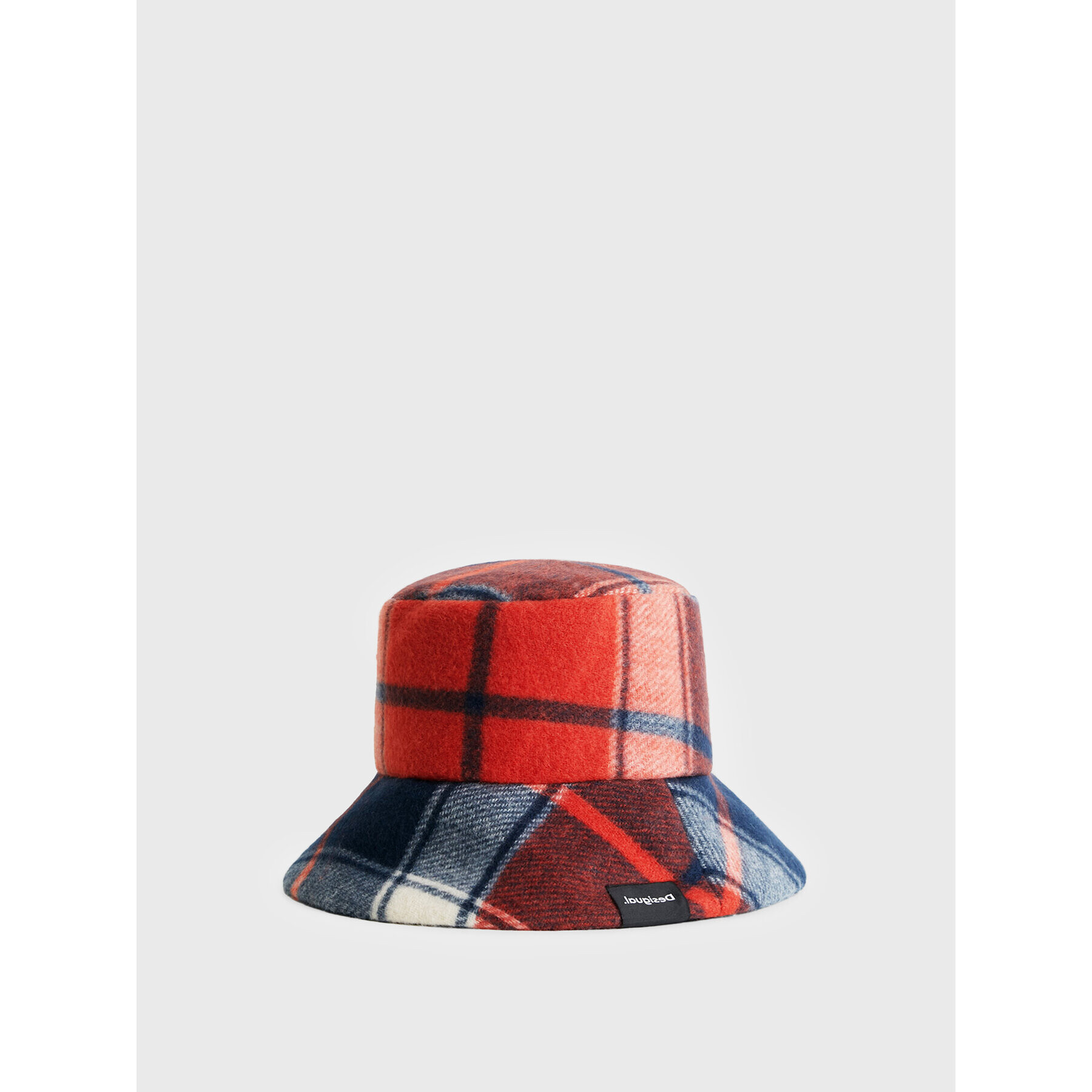 Desigual Pălărie Bucket Red Check 22WAHA08 Roșu - Pled.ro