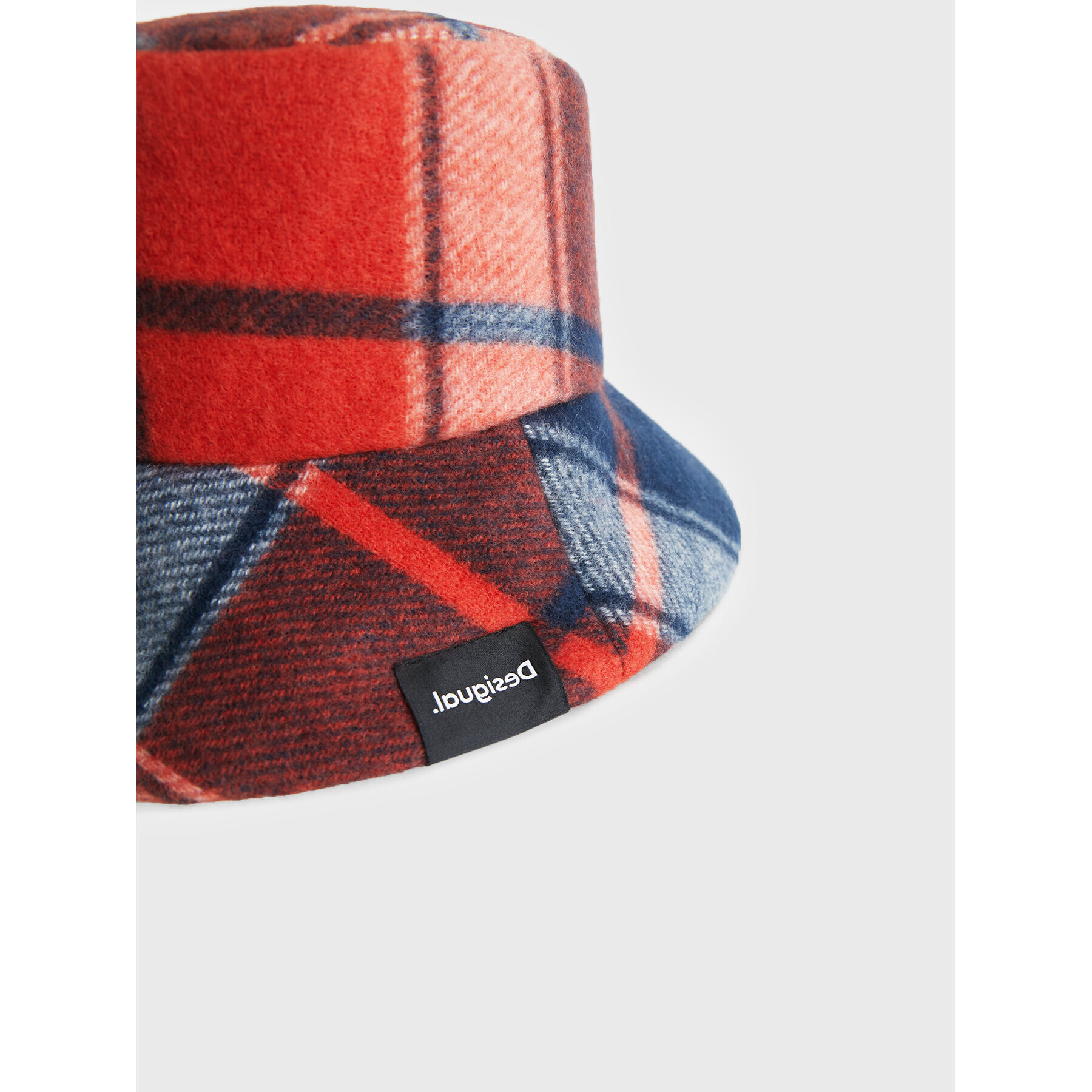 Desigual Pălărie Bucket Red Check 22WAHA08 Roșu - Pled.ro