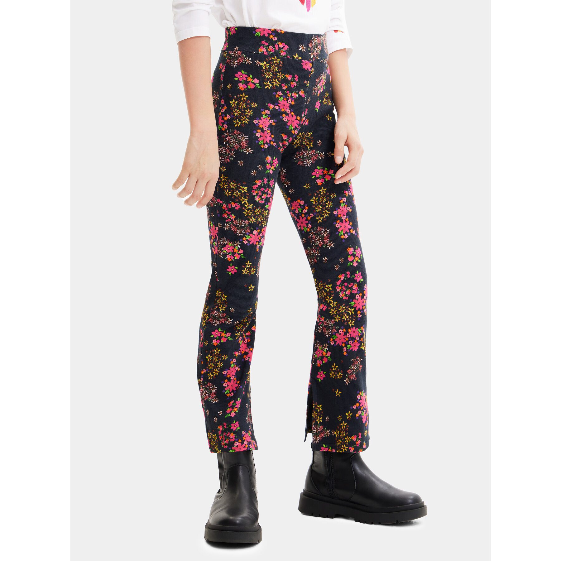 Desigual Pantaloni din material 23WGKK03 Negru Regular Fit - Pled.ro