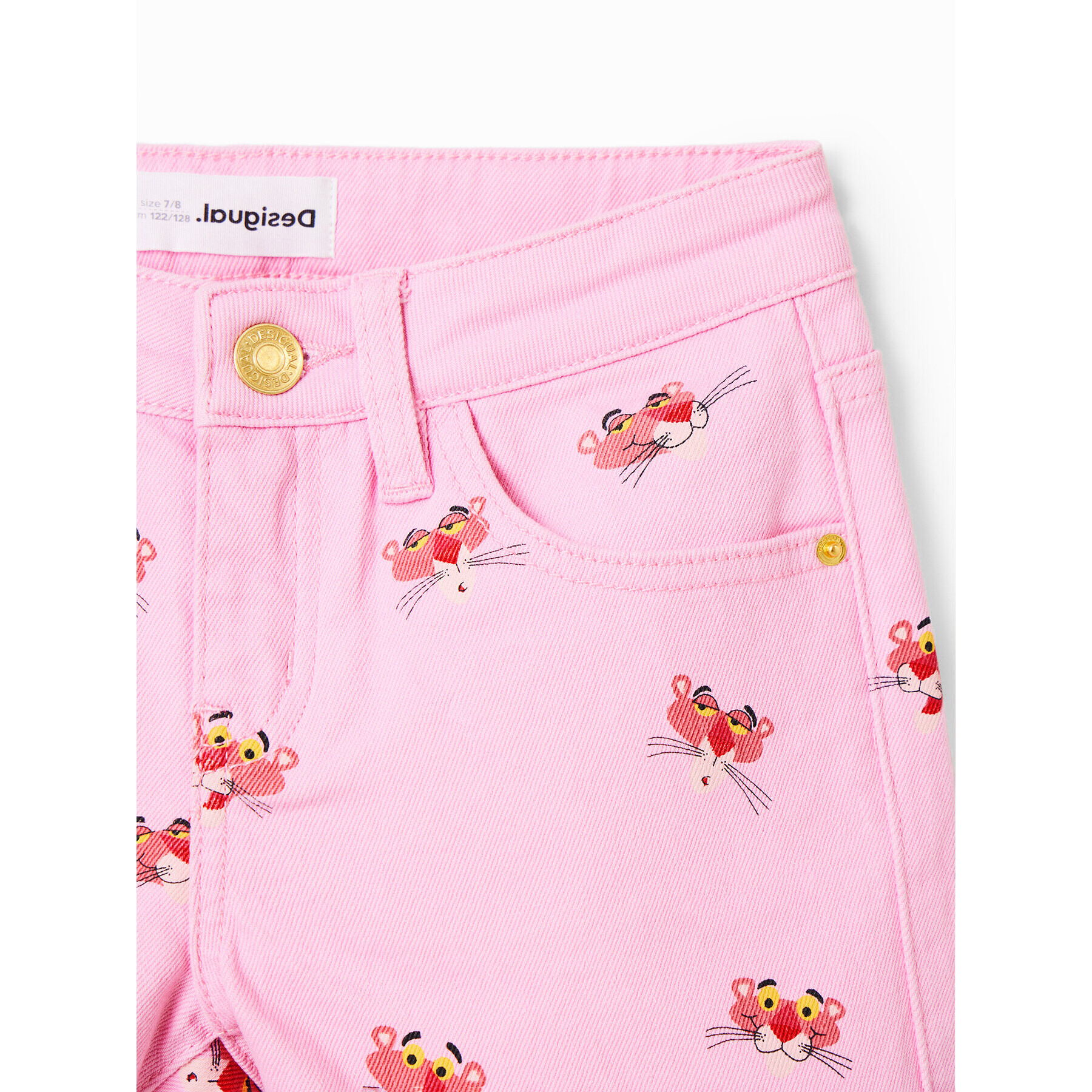 Desigual Pantaloni scurți de blugi 23SGDD05 Roz Regular Fit - Pled.ro