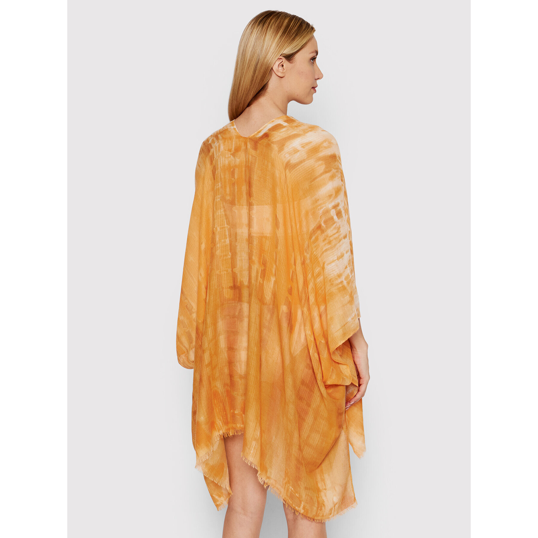 Desigual Poncho Clara 22SAWA06 Portocaliu Relaxed Fit - Pled.ro