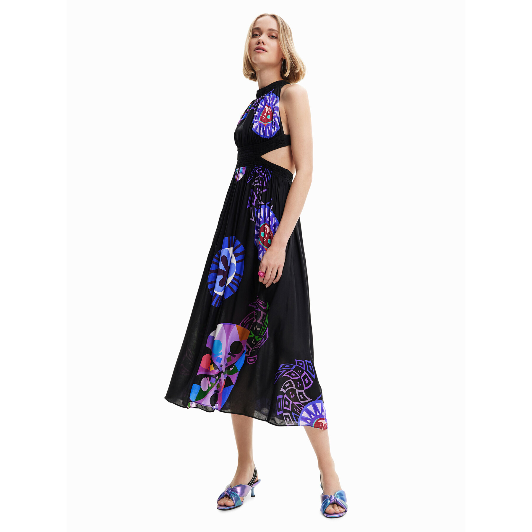 Desigual Rochie de vară 23SWMW21 Colorat Regular Fit - Pled.ro