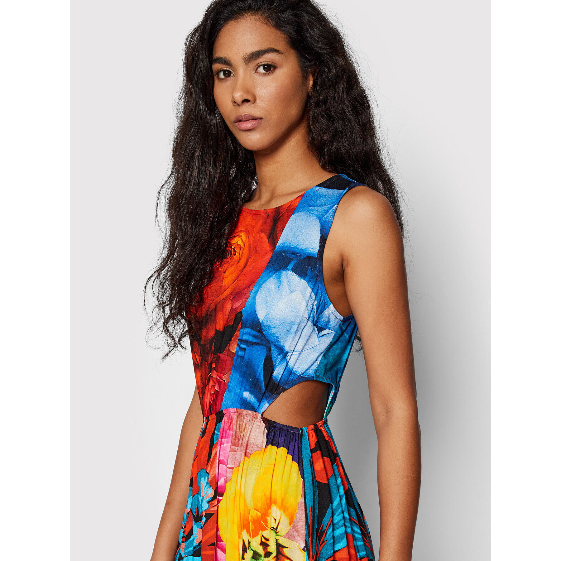 Desigual Rochie de vară MONSIEUR CHRISTIAN LACROIX Nantes 22SWVW56 Colorat Regular Fit - Pled.ro