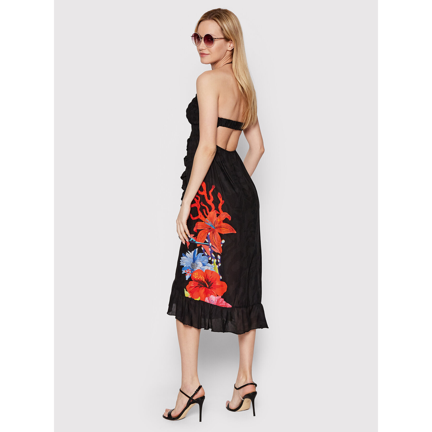 Desigual Rochie de vară Pomelo 22SWMW20 Negru Regular Fit - Pled.ro