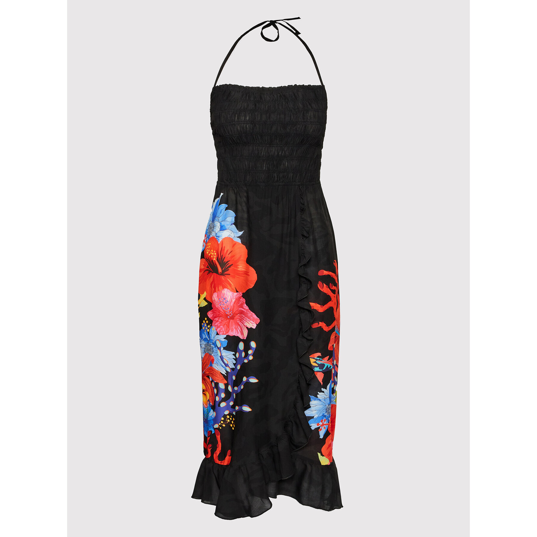 Desigual Rochie de vară Pomelo 22SWMW20 Negru Regular Fit - Pled.ro