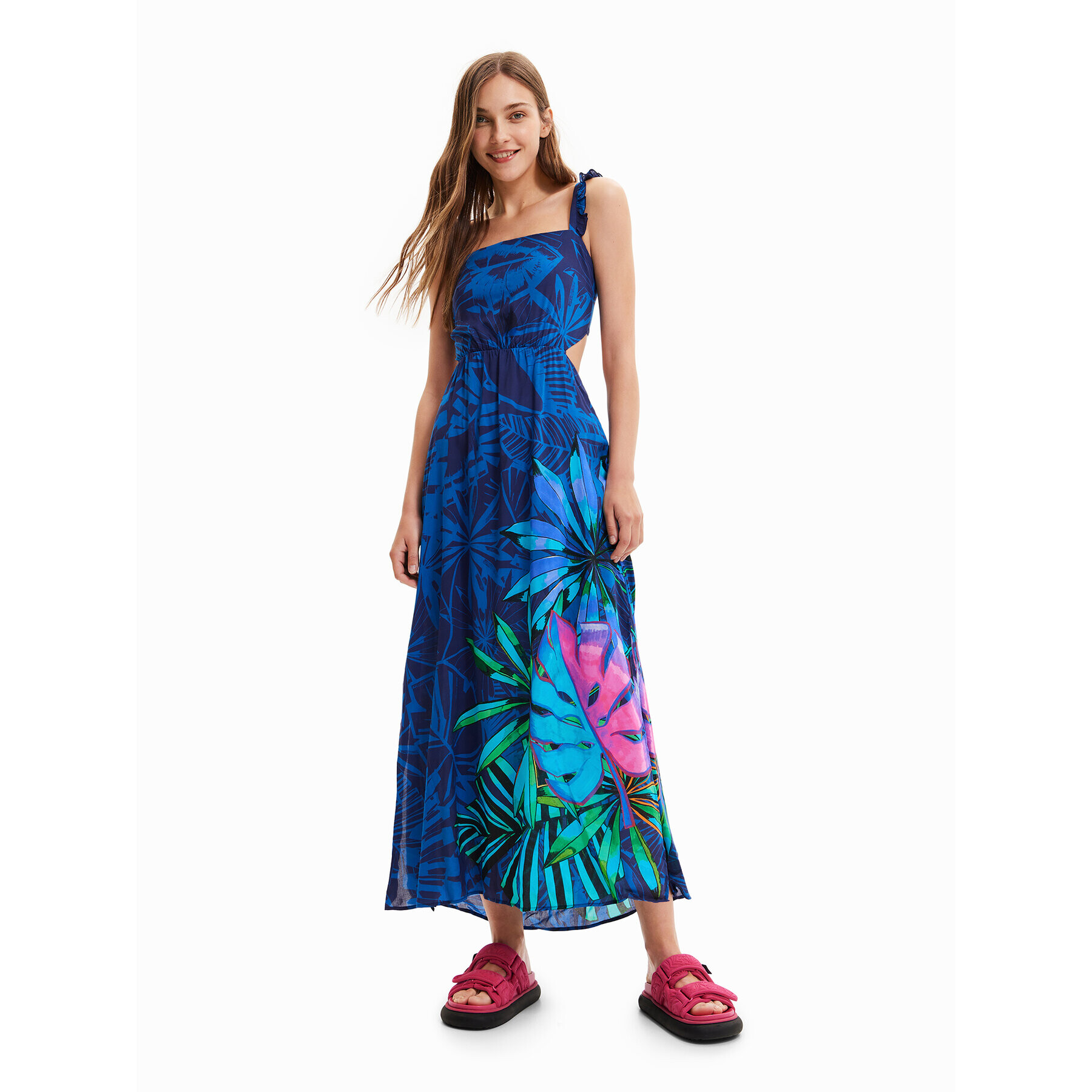 Desigual Rochie de vară Zarautz 23SWMW11 Bleumarin Regular Fit - Pled.ro