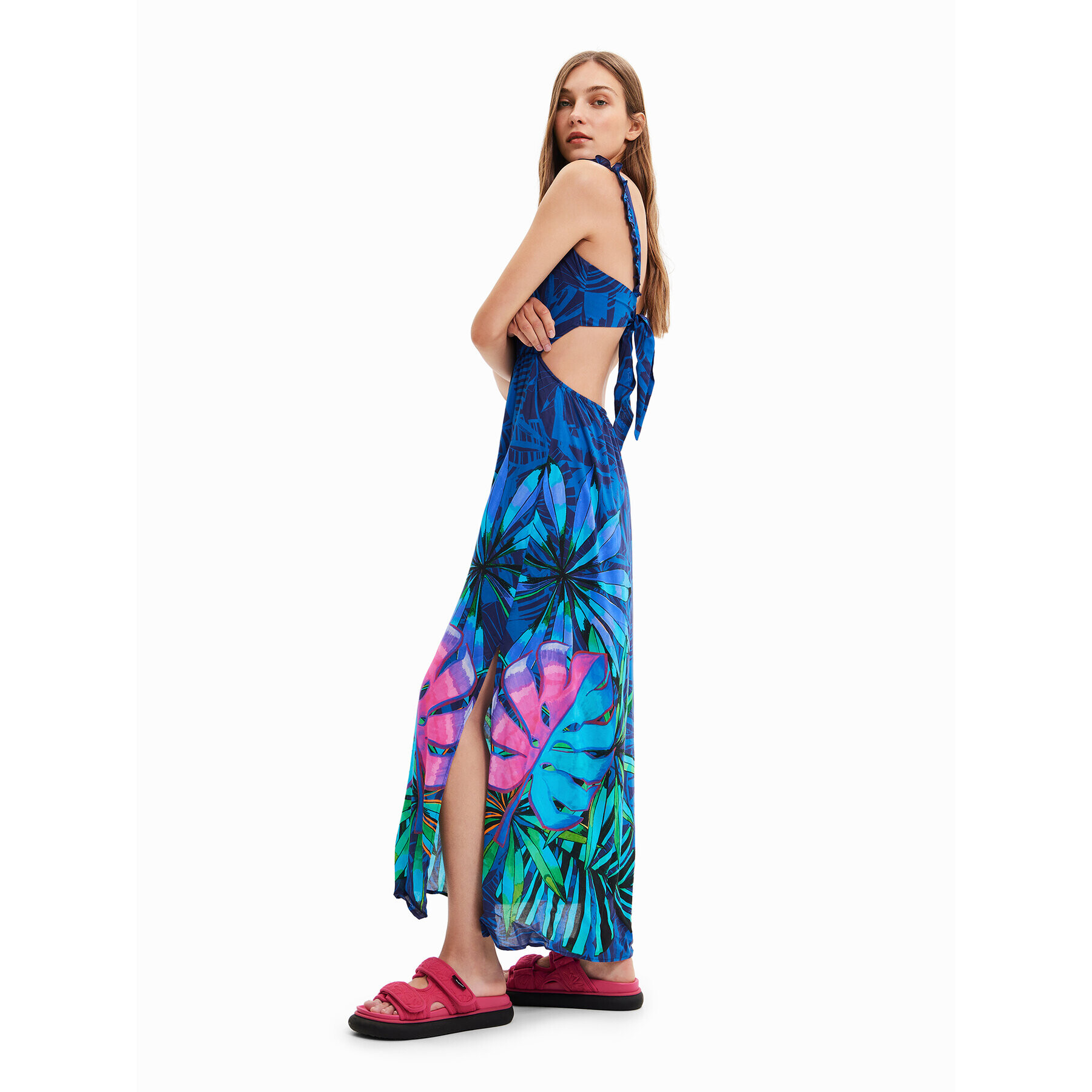 Desigual Rochie de vară Zarautz 23SWMW11 Bleumarin Regular Fit - Pled.ro