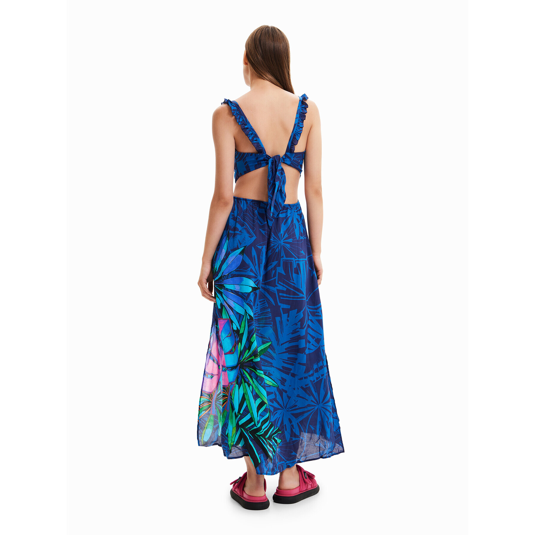 Desigual Rochie de vară Zarautz 23SWMW11 Bleumarin Regular Fit - Pled.ro