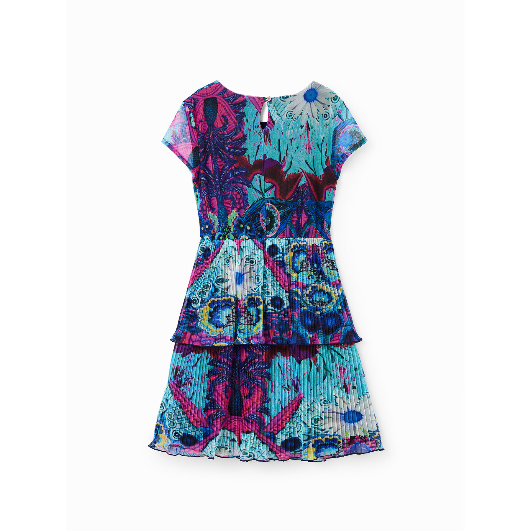 Desigual Rochie de zi 23SGVK19 Albastru Regular Fit - Pled.ro