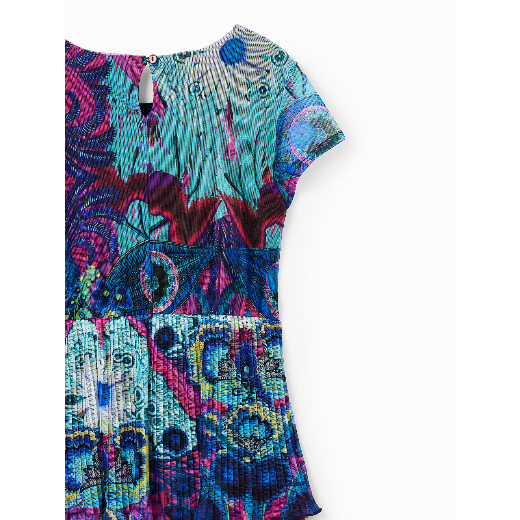 Desigual Rochie de zi 23SGVK19 Albastru Regular Fit - Pled.ro