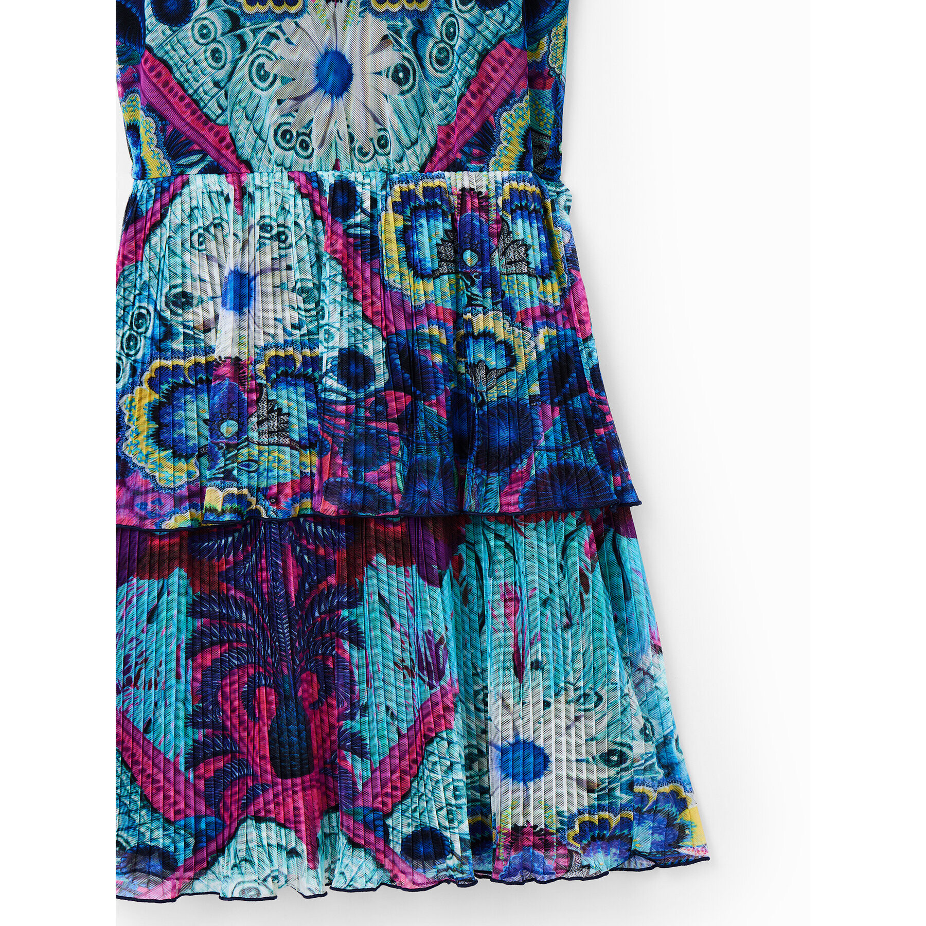 Desigual Rochie de zi 23SGVK19 Albastru Regular Fit - Pled.ro