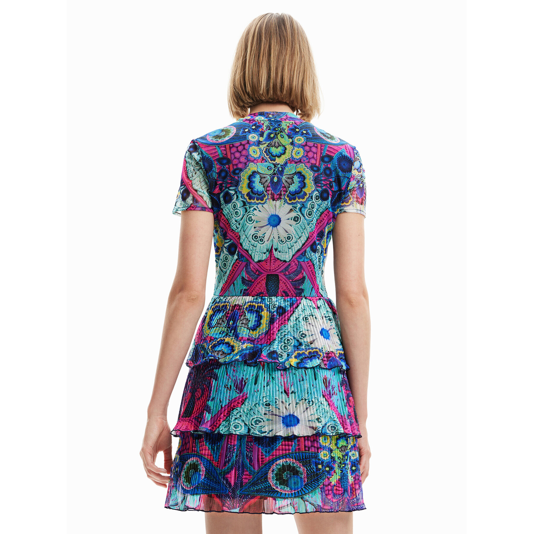 Desigual Rochie de zi 23SWVK33 Colorat Regular Fit - Pled.ro