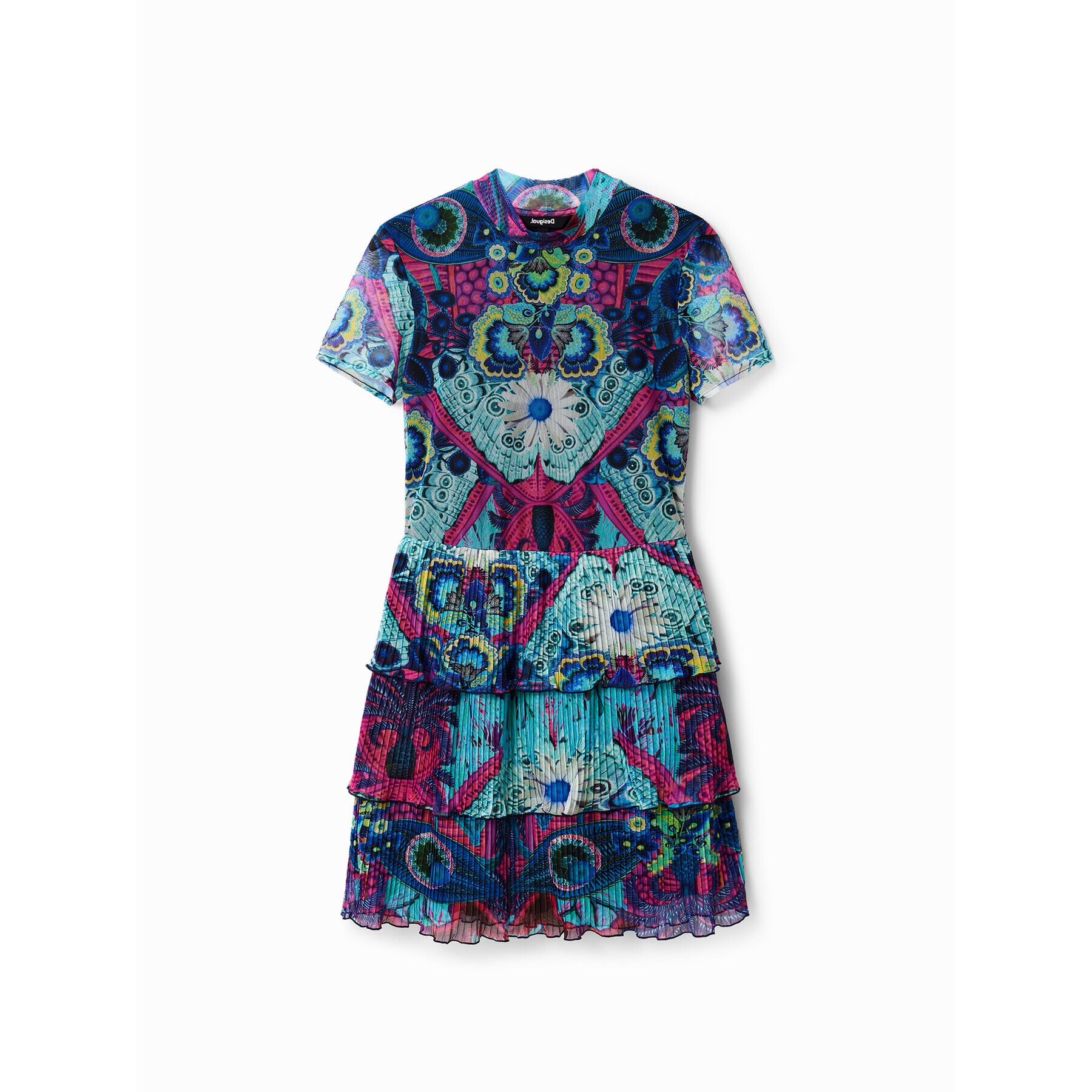 Desigual Rochie de zi 23SWVK33 Colorat Regular Fit - Pled.ro