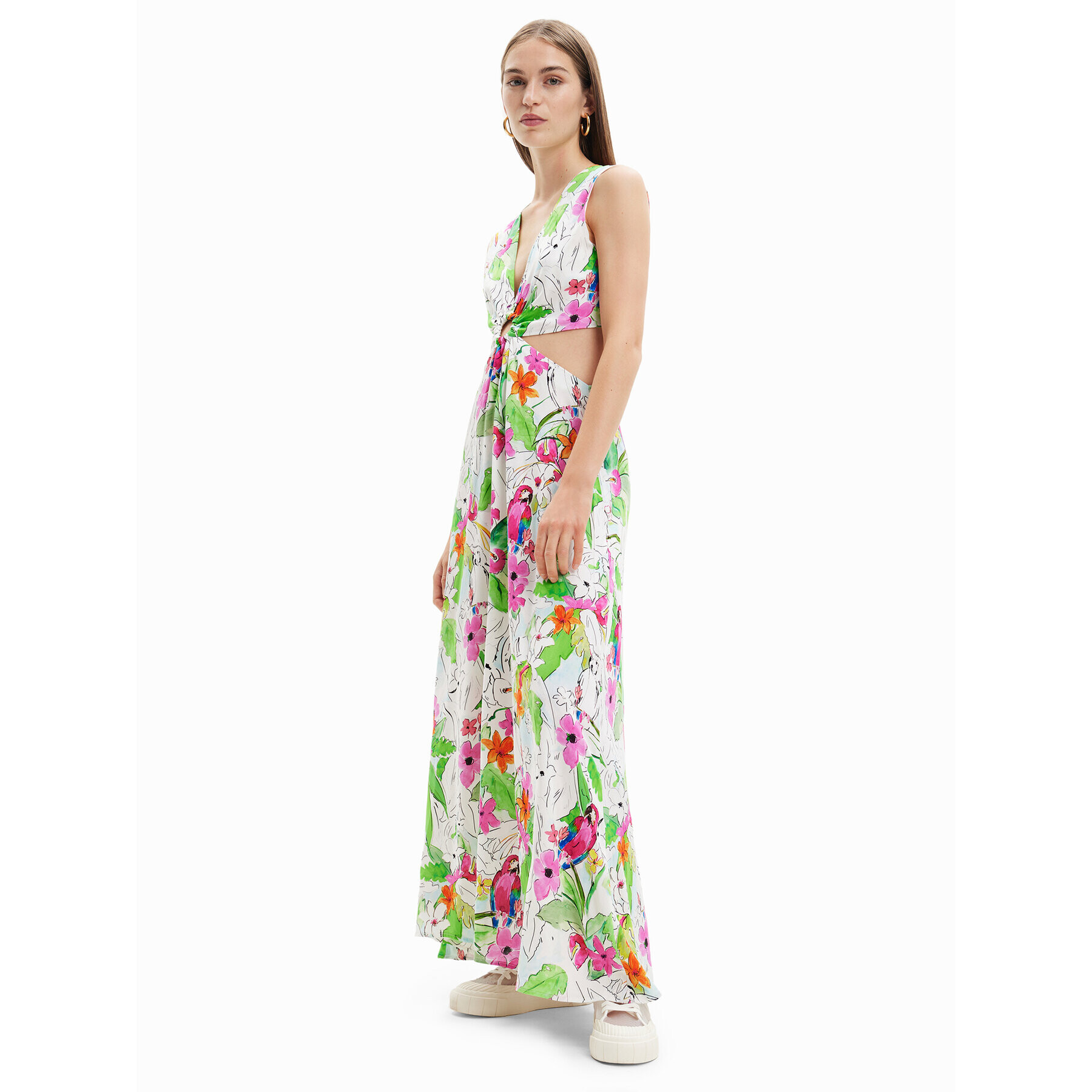 Desigual Rochie de zi 23SWVW73 Colorat Regular Fit - Pled.ro