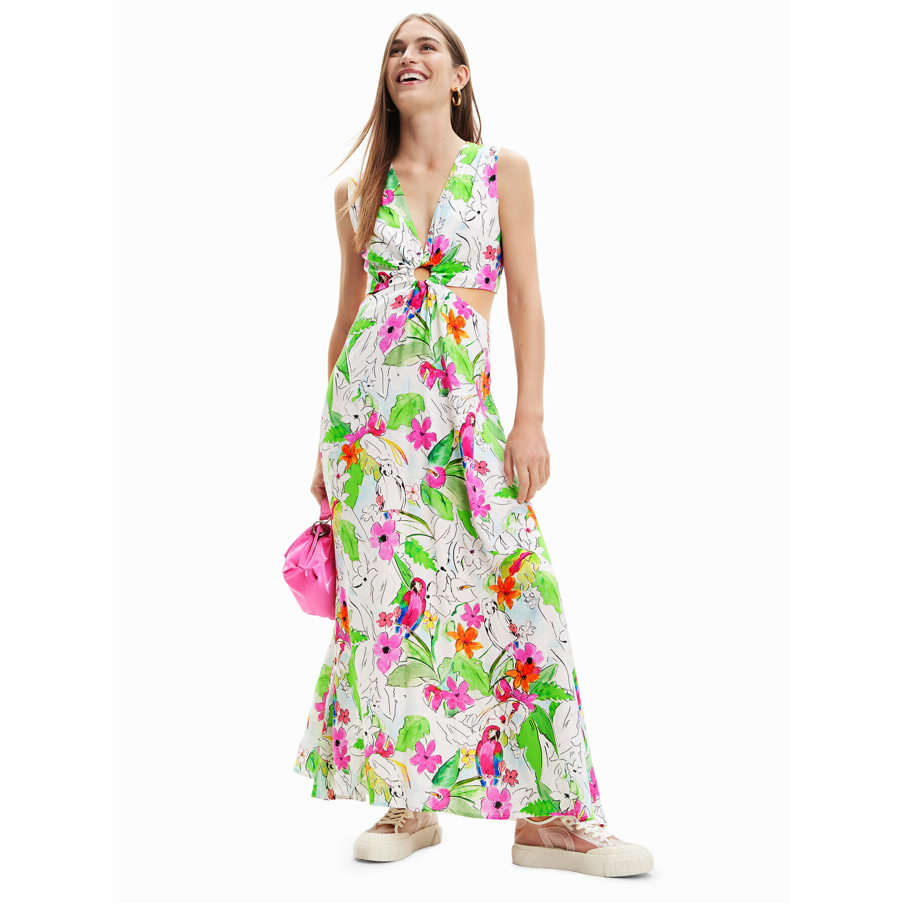 Desigual Rochie de zi 23SWVW73 Colorat Regular Fit - Pled.ro