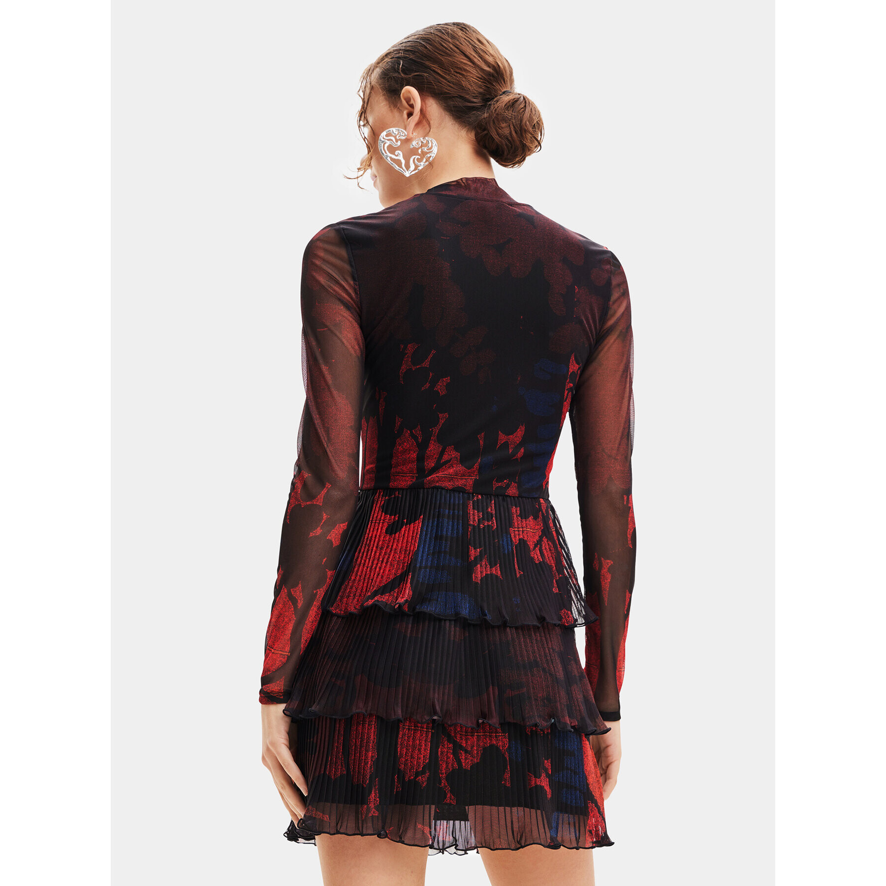 Desigual Rochie de zi 23WWVK78 Roșu Regular Fit - Pled.ro