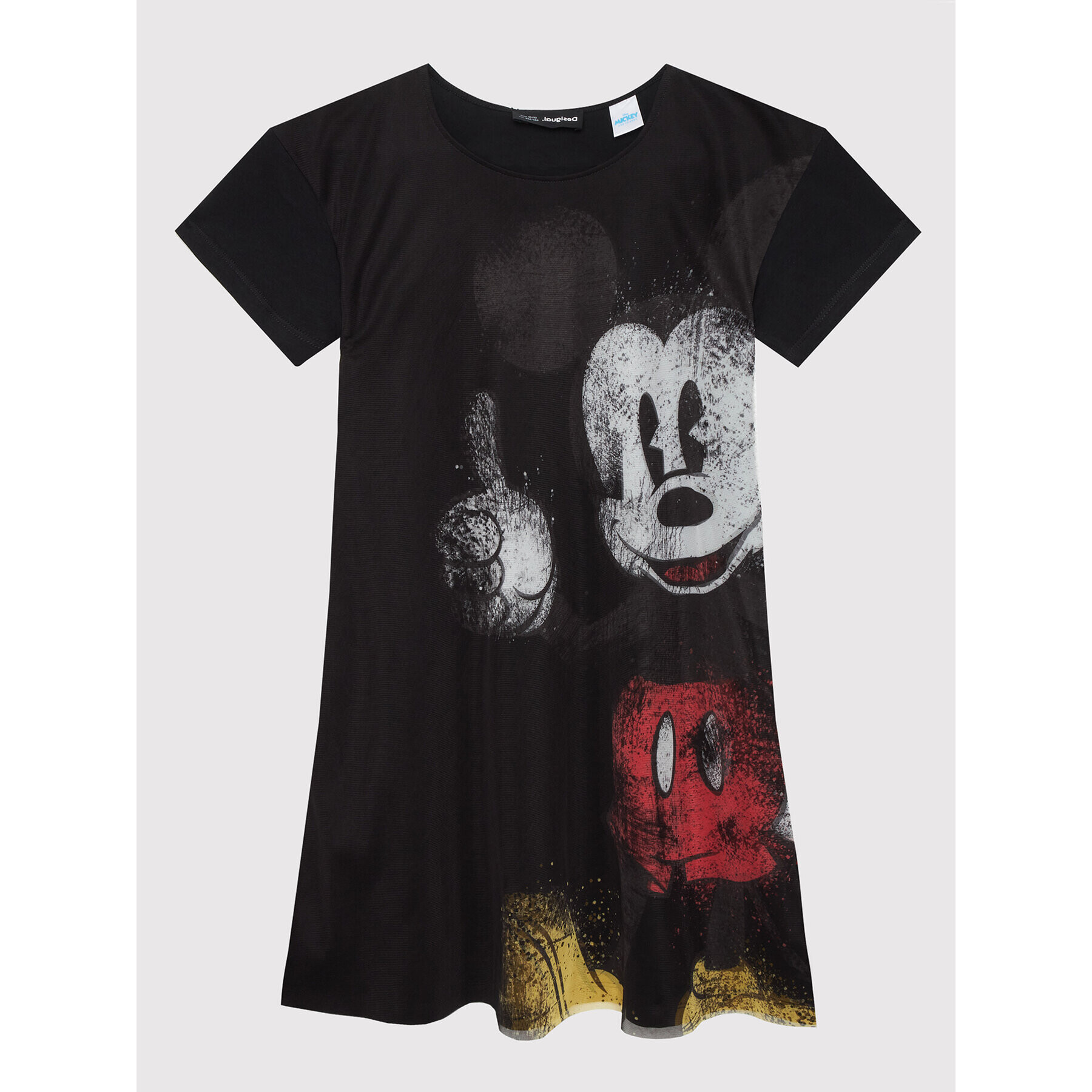 Desigual Rochie de zi DISNEY Mickey And Friends Vest 22SGVK22 Negru Regular Fit - Pled.ro