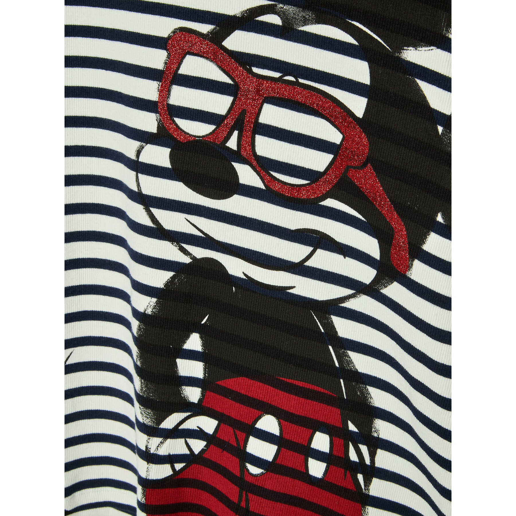 Desigual Rochie de zi DISNEY Mickey Sunglasses 22SGVK23 Alb Regular Fit - Pled.ro